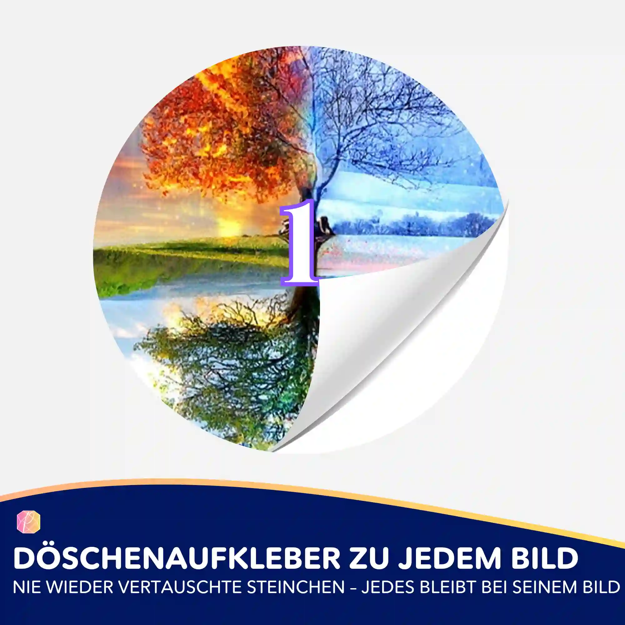 Döschenaufkleber - Baum der 4 Jahreszeiten MINI - Image 2