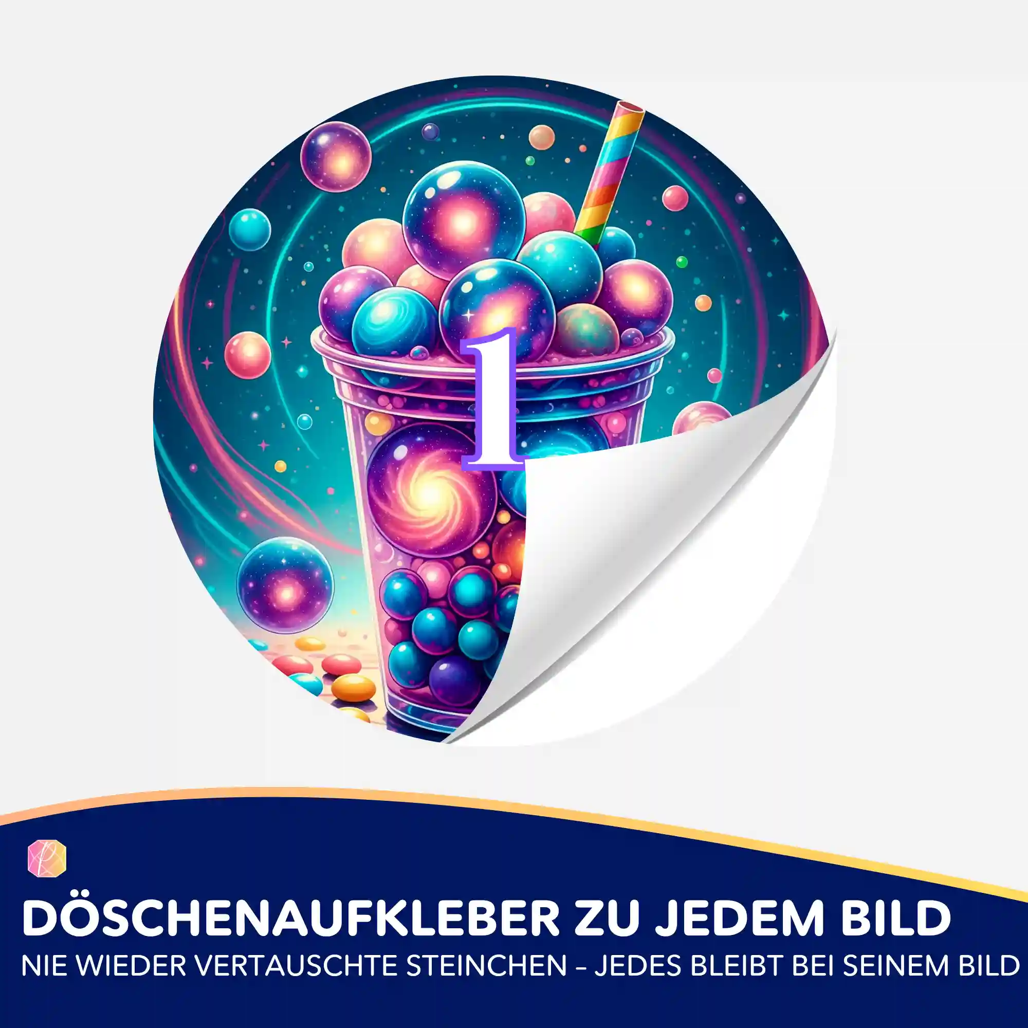 Döschenaufkleber - Bubble Tea Universum - Image 2