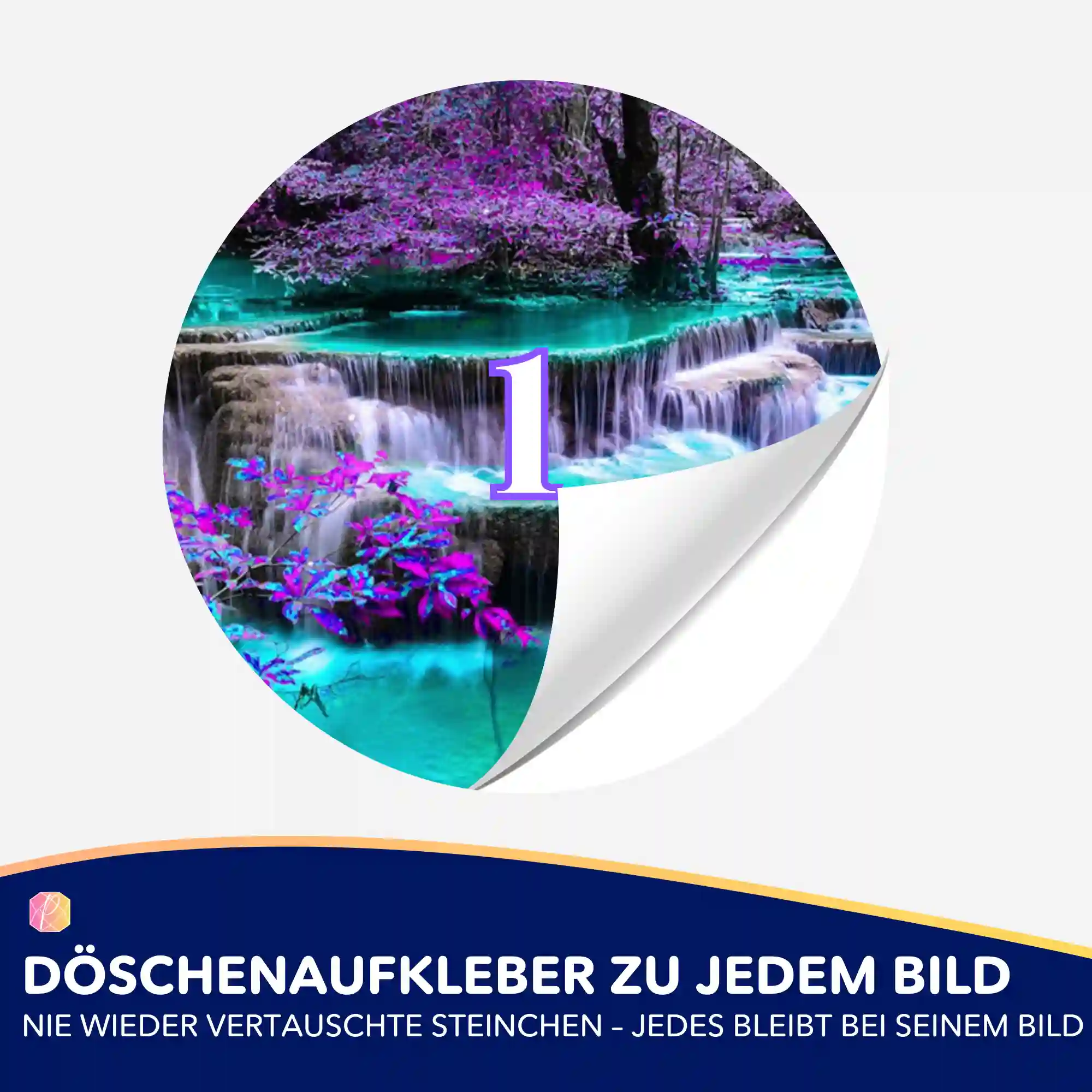 Döschenaufkleber - Die Ruhe des Wasserfalles - Image 2