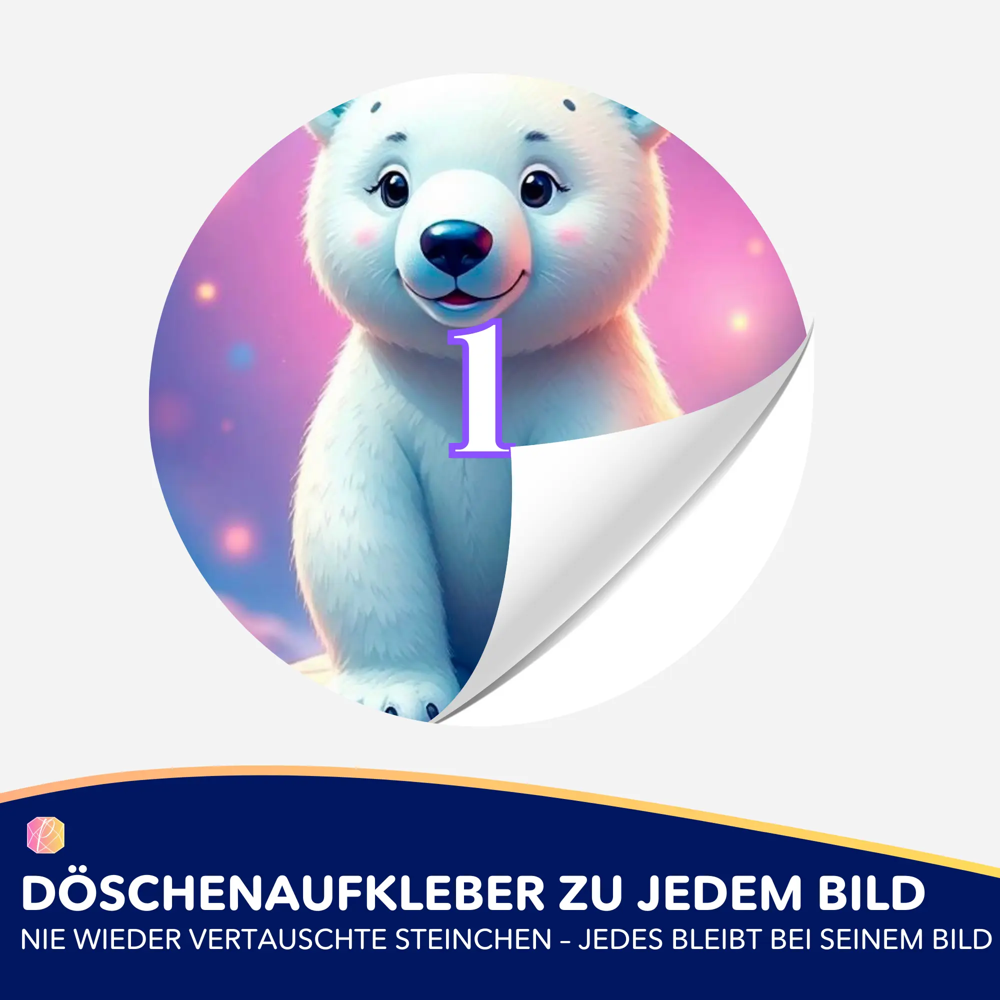 Döschenaufkleber - Eisbär Hugo - Image 2
