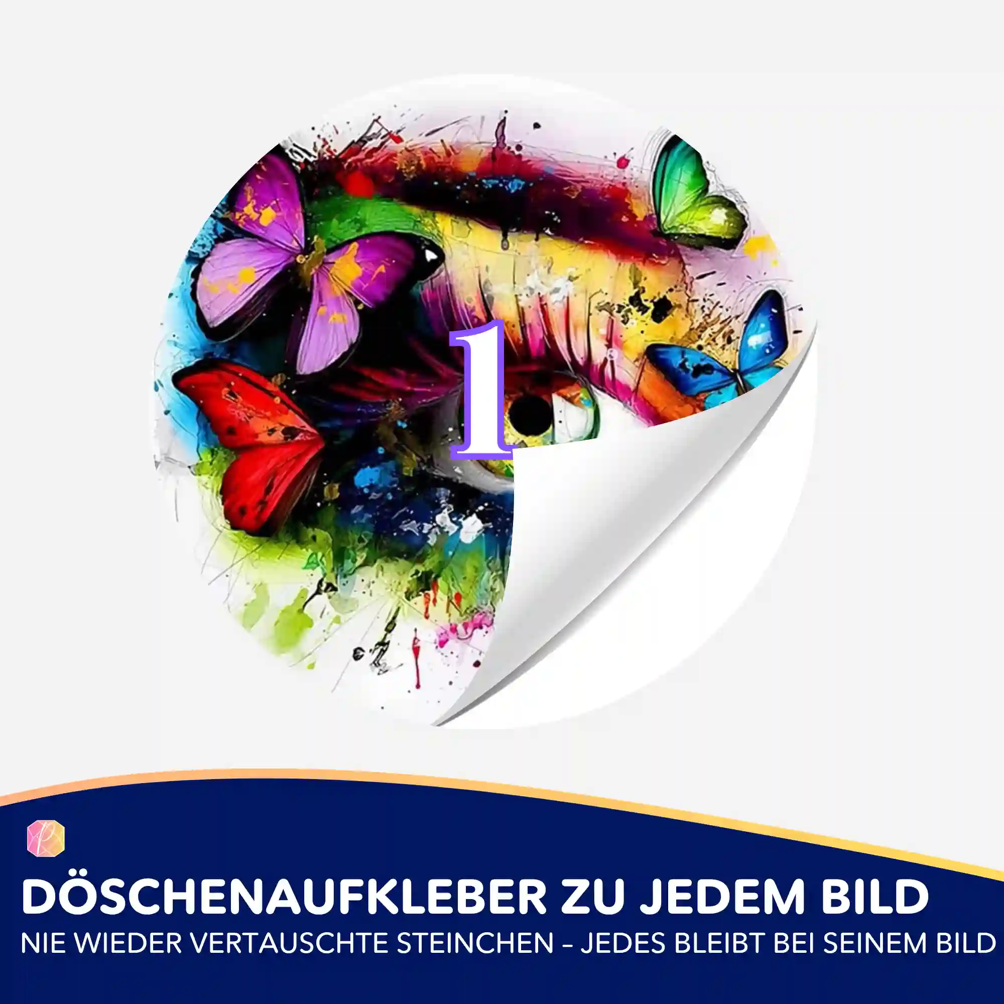 Döschenaufkleber - Eye of Butterflies - Image 2