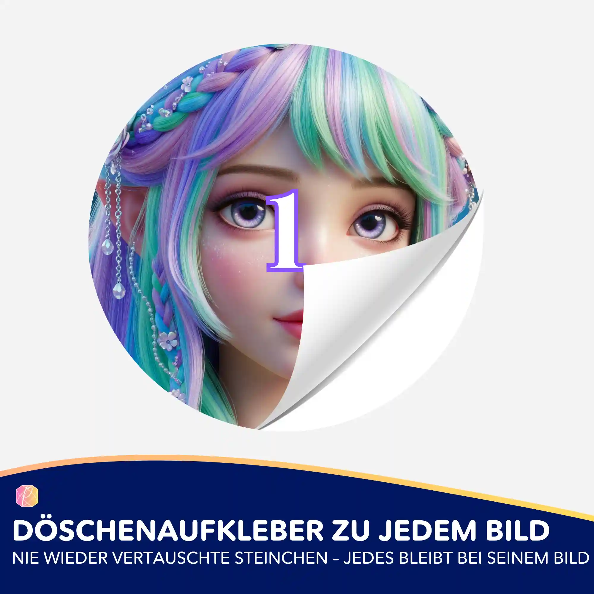 Döschenaufkleber - Feenprinzessin Elara - Image 2