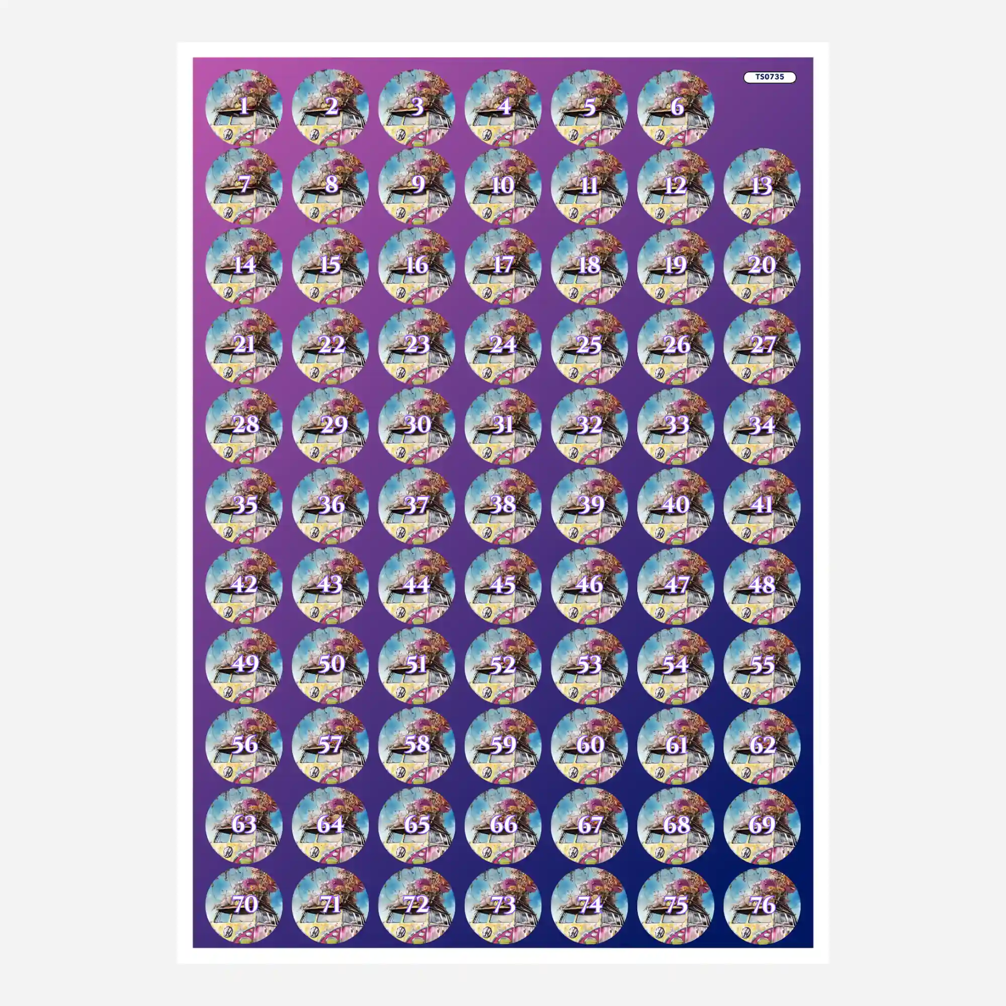 Döschenaufkleber - Flower Power Bully
