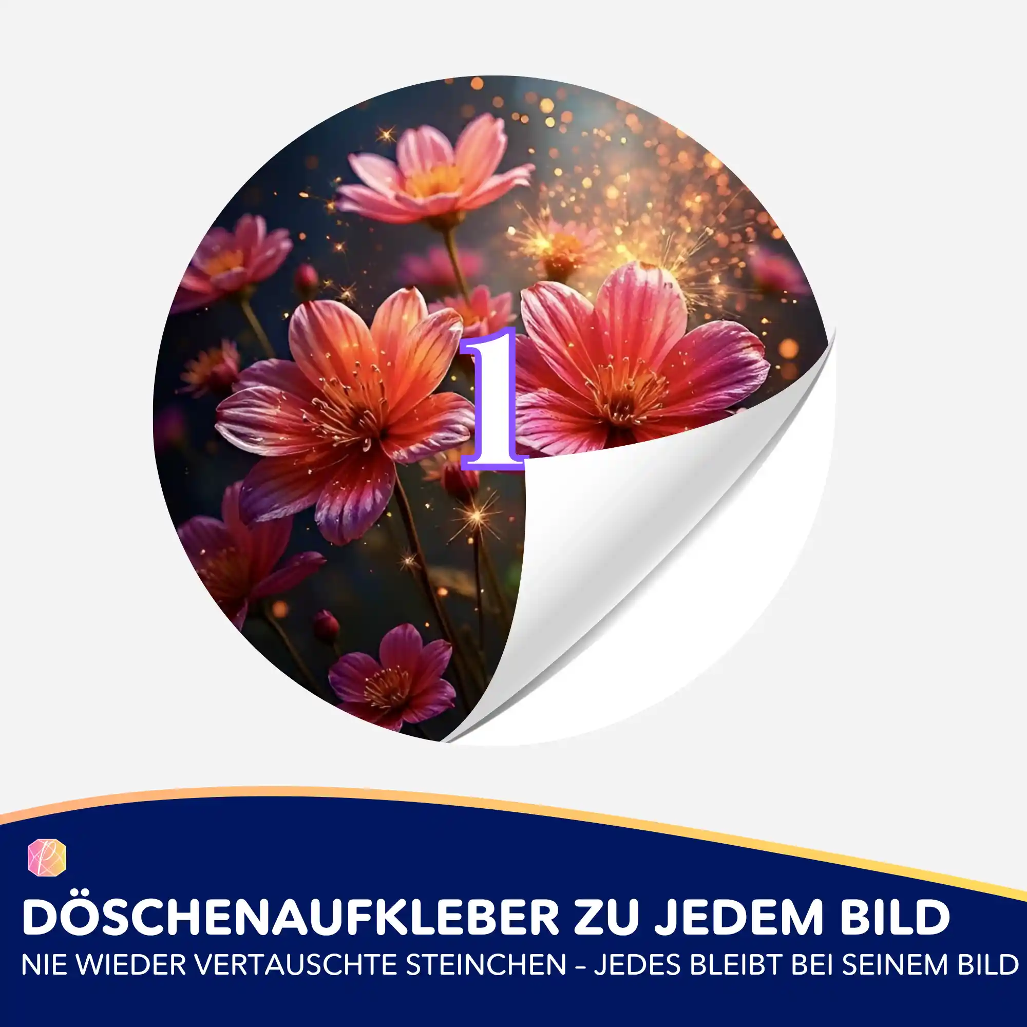 Döschenaufkleber - Flower Sparkle - Image 2