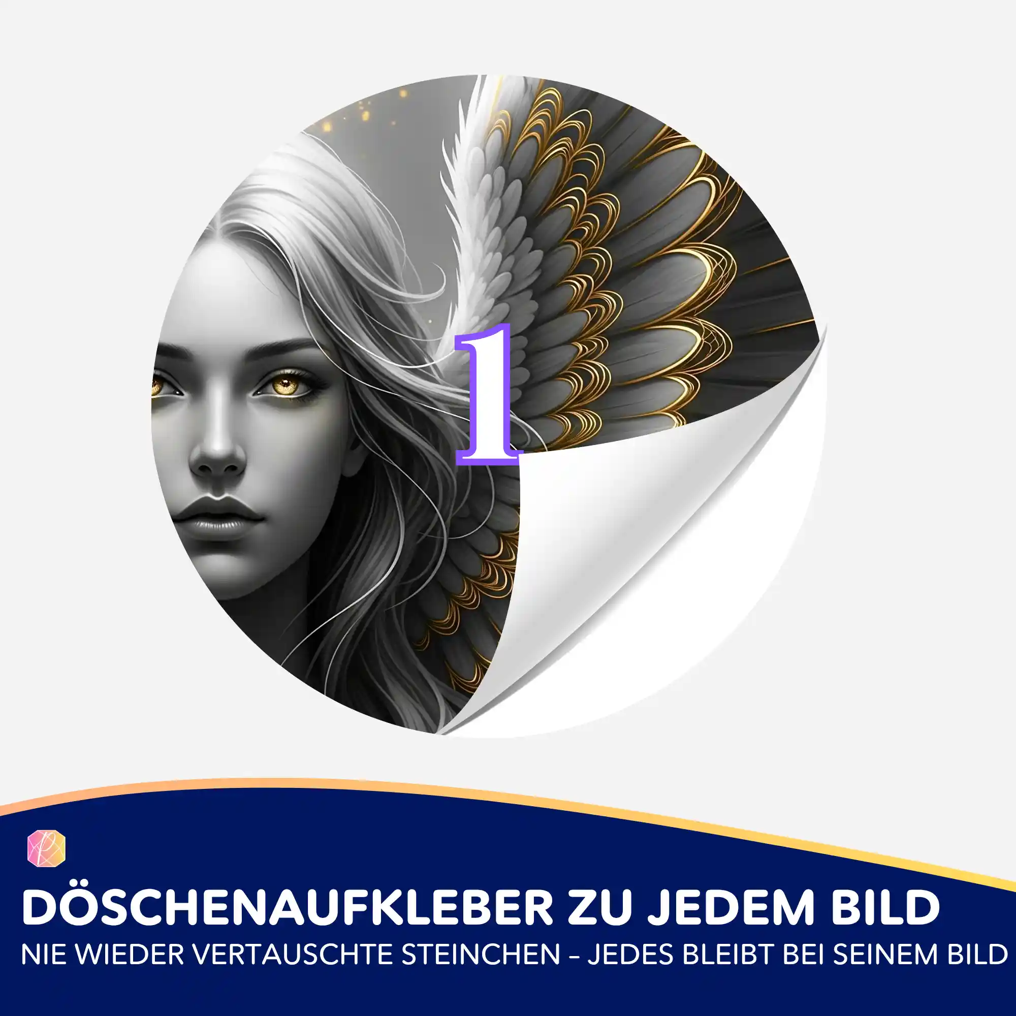 Döschenaufkleber - Golden Angel - Image 2