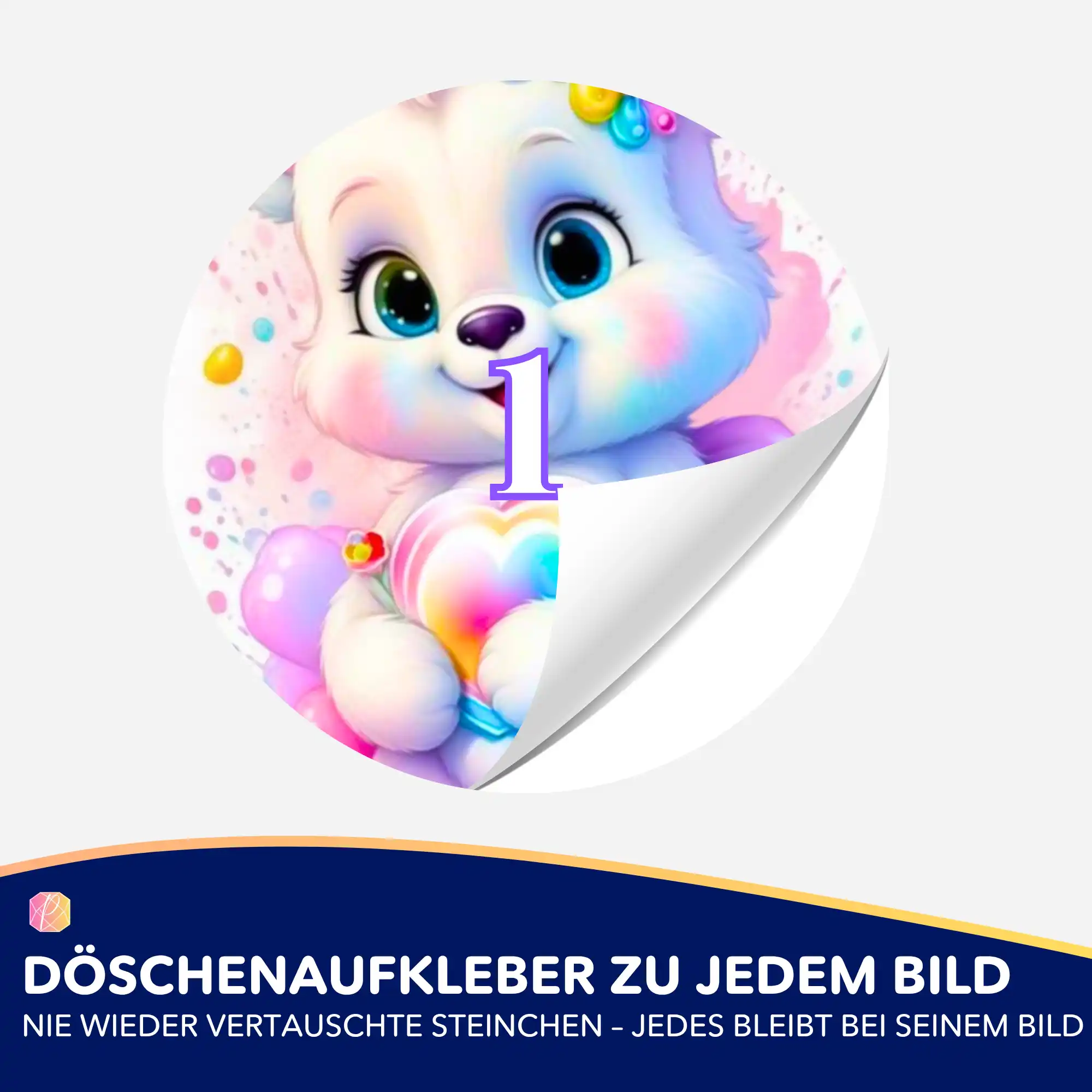 Döschenaufkleber - Herzensbärchen - Image 2