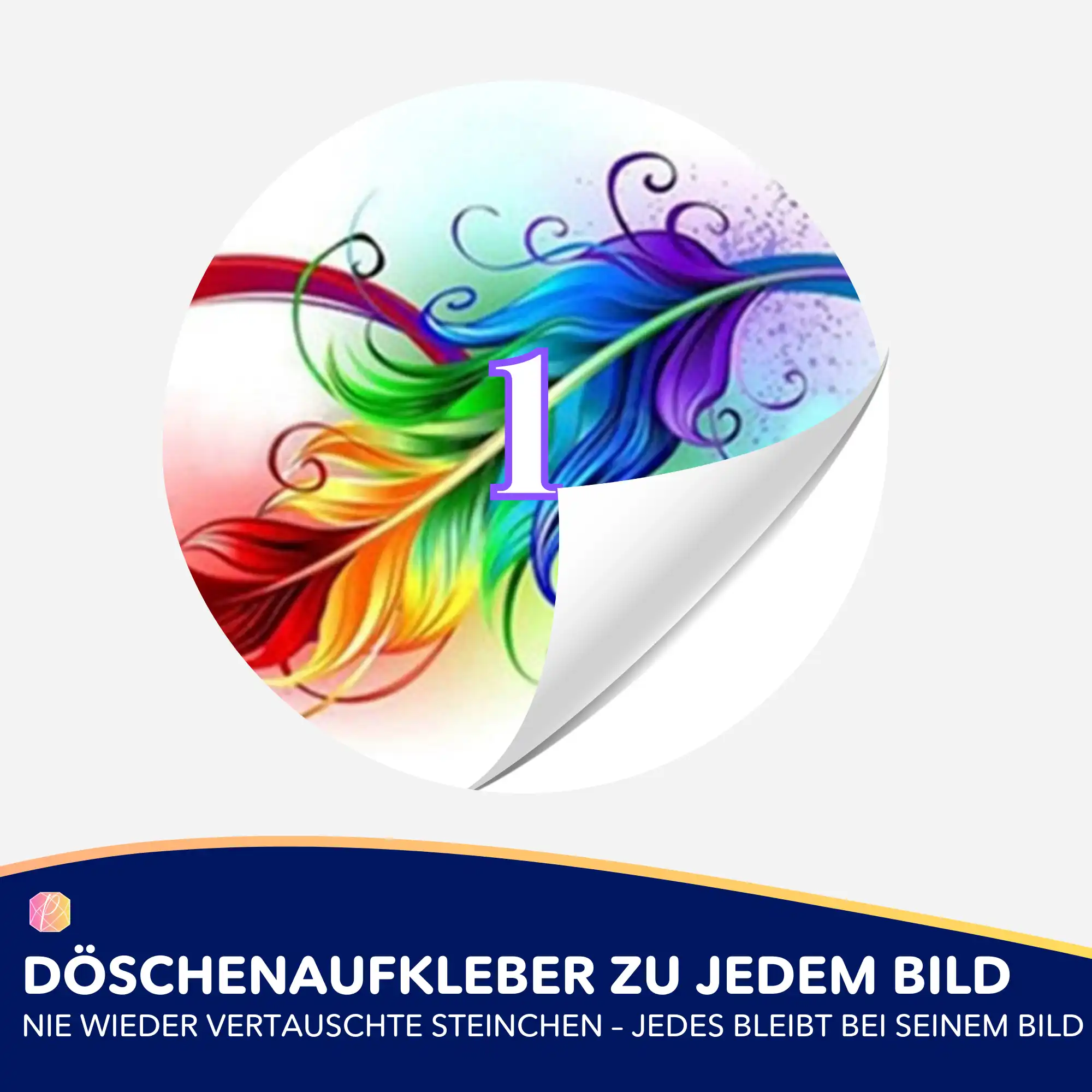 Döschenaufkleber - Infinity Feather - Image 2