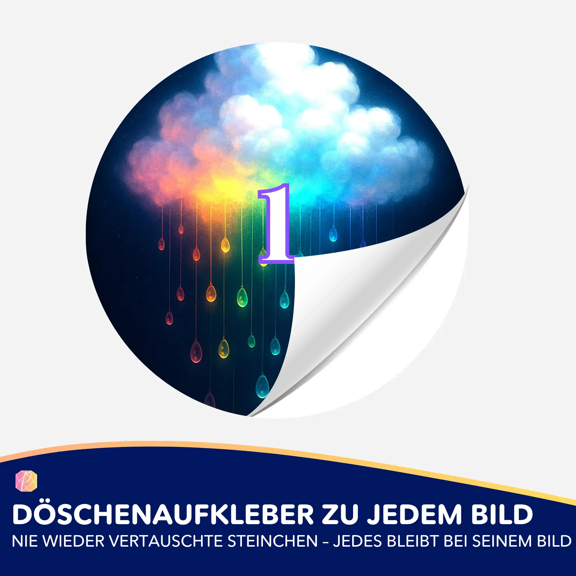 Döschenaufkleber - Jennifer Special - Regenbogenwolke - Image 2