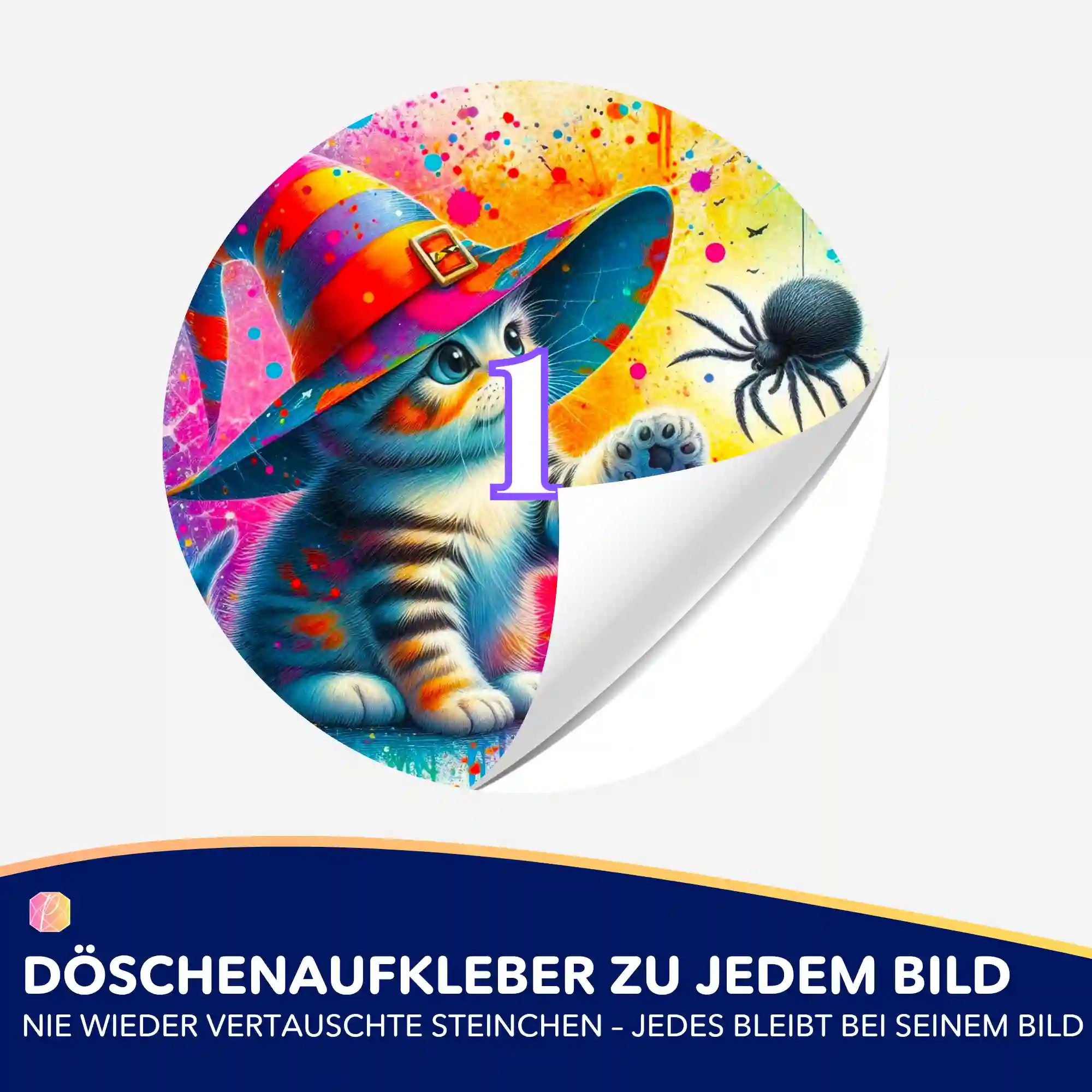 Döschenaufkleber - Kitty Cat die Zauberkatze - Image 2