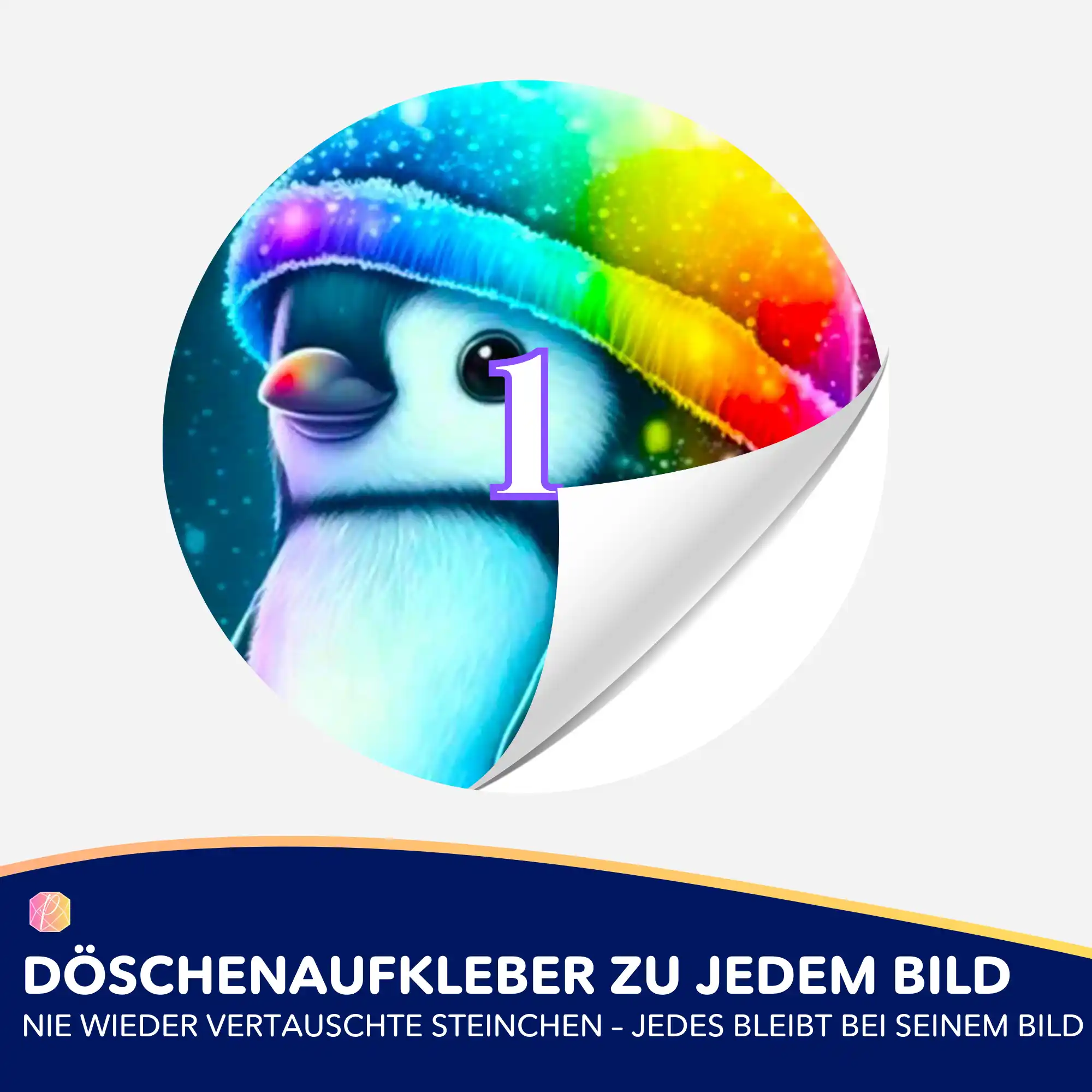 Döschenaufkleber - Kleiner Pinguin - Image 2