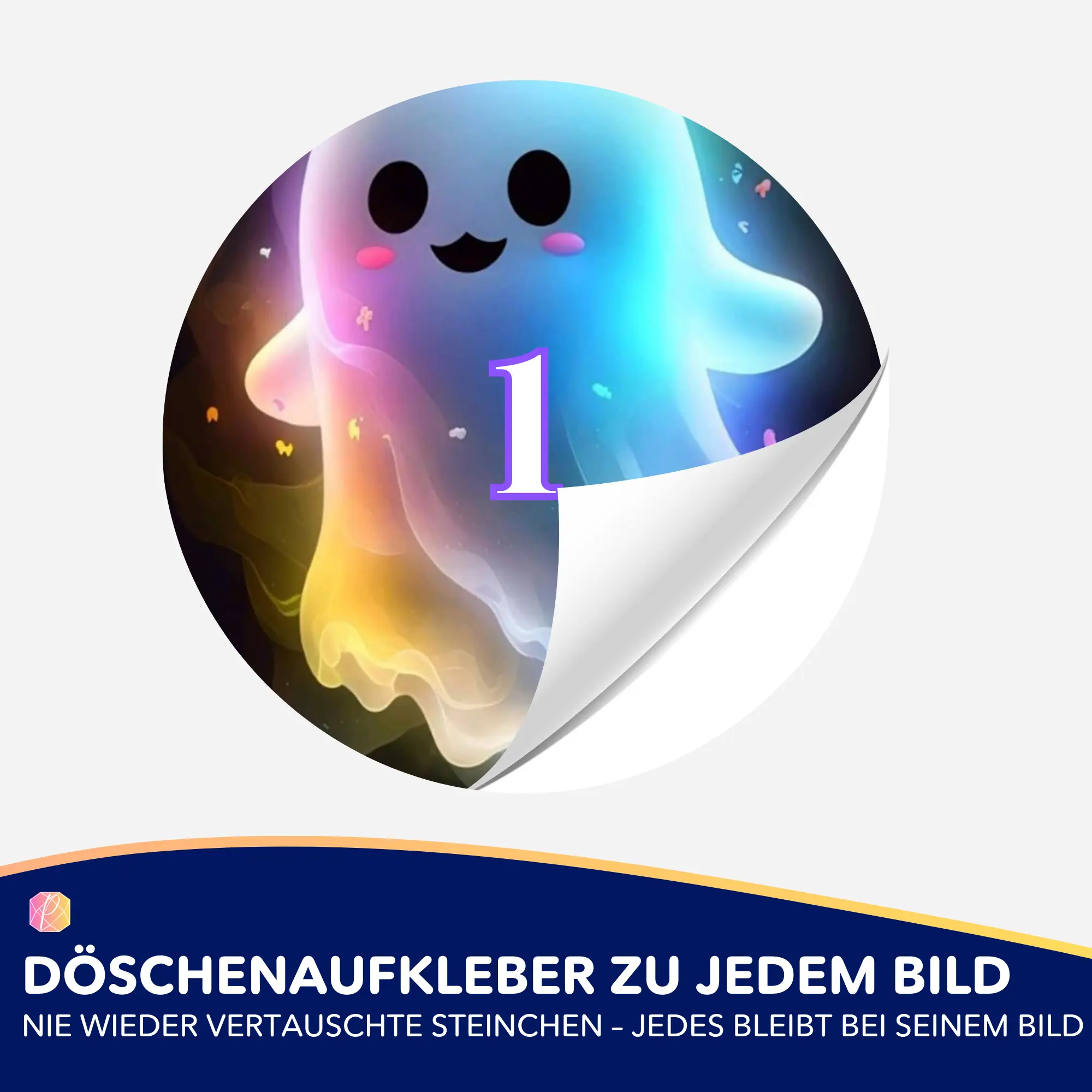 Döschenaufkleber - Kleines Gespenst - Image 2