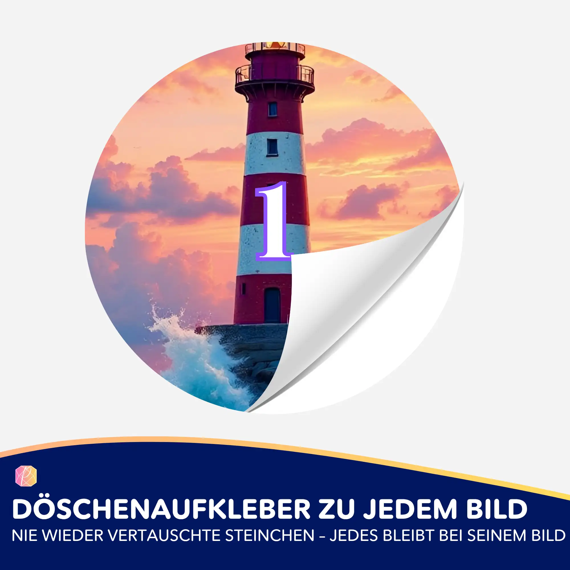 Döschenaufkleber - Leuchtturm der Hoffnung - Image 2