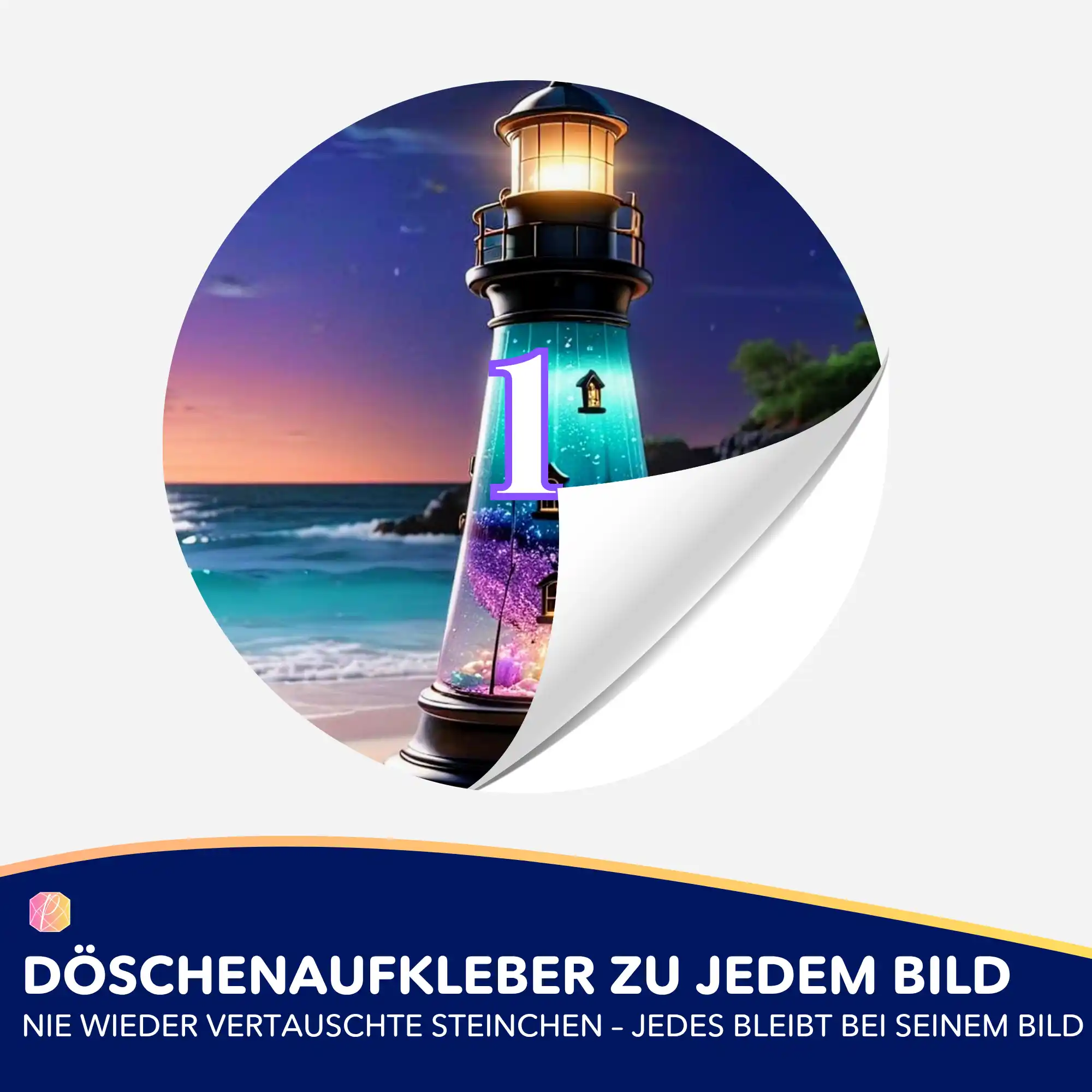 Döschenaufkleber - Leuchtturm der Träume - Image 2