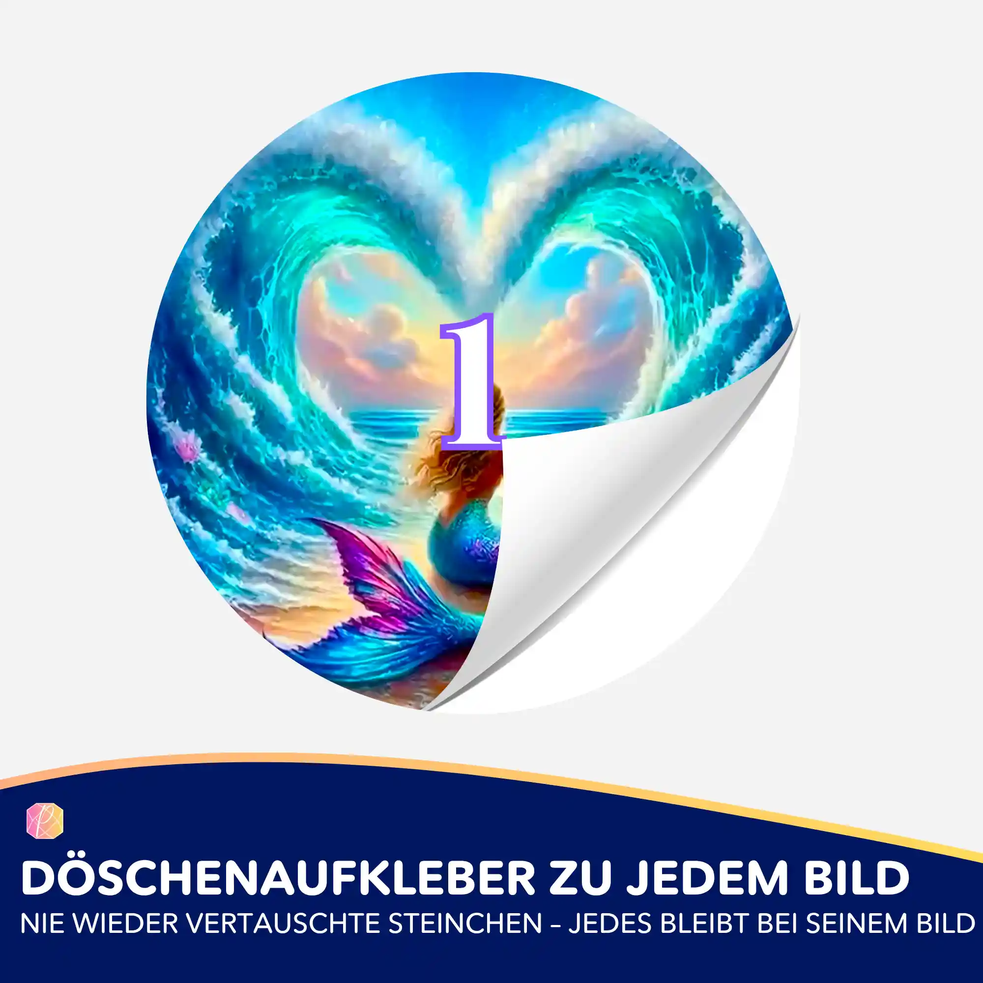 Döschenaufkleber - Liebe der Meerjungfrau - Image 2