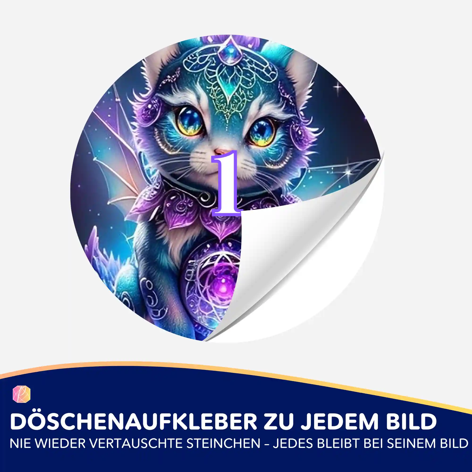 Döschenaufkleber - Mystical Kitty - Image 2