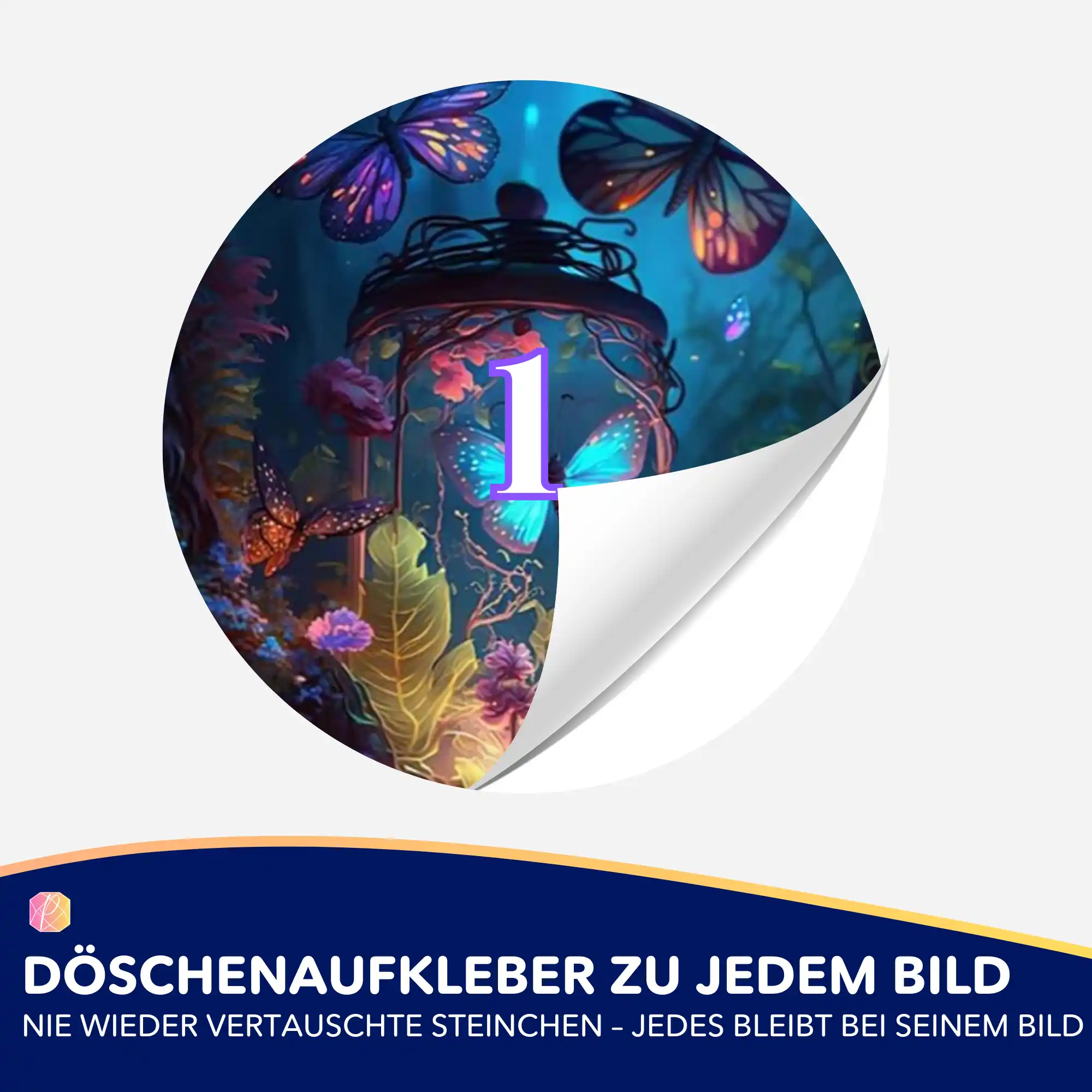 Döschenaufkleber - Nacht der Schmetterlinge - Image 2