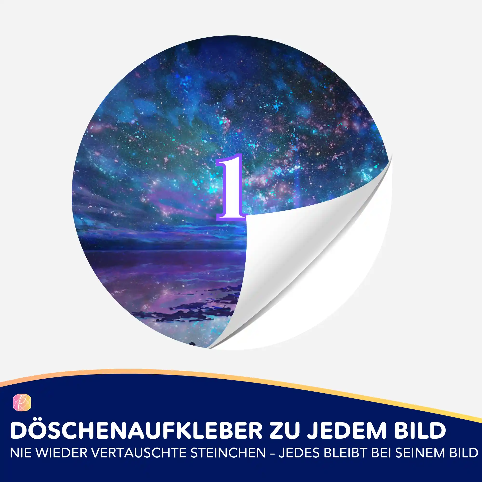 Döschenaufkleber - Ozean trifft auf Universum MINI - Image 2