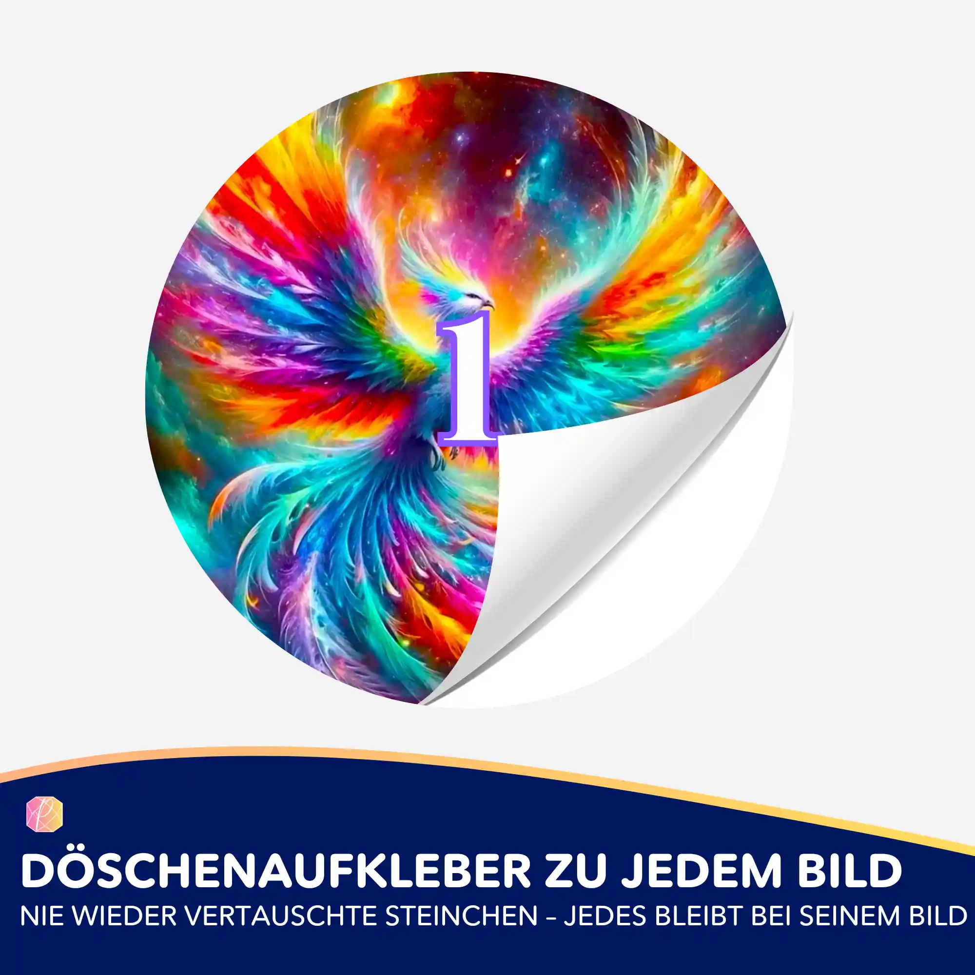 Döschenaufkleber - Phönix der bunten Farben - Image 2