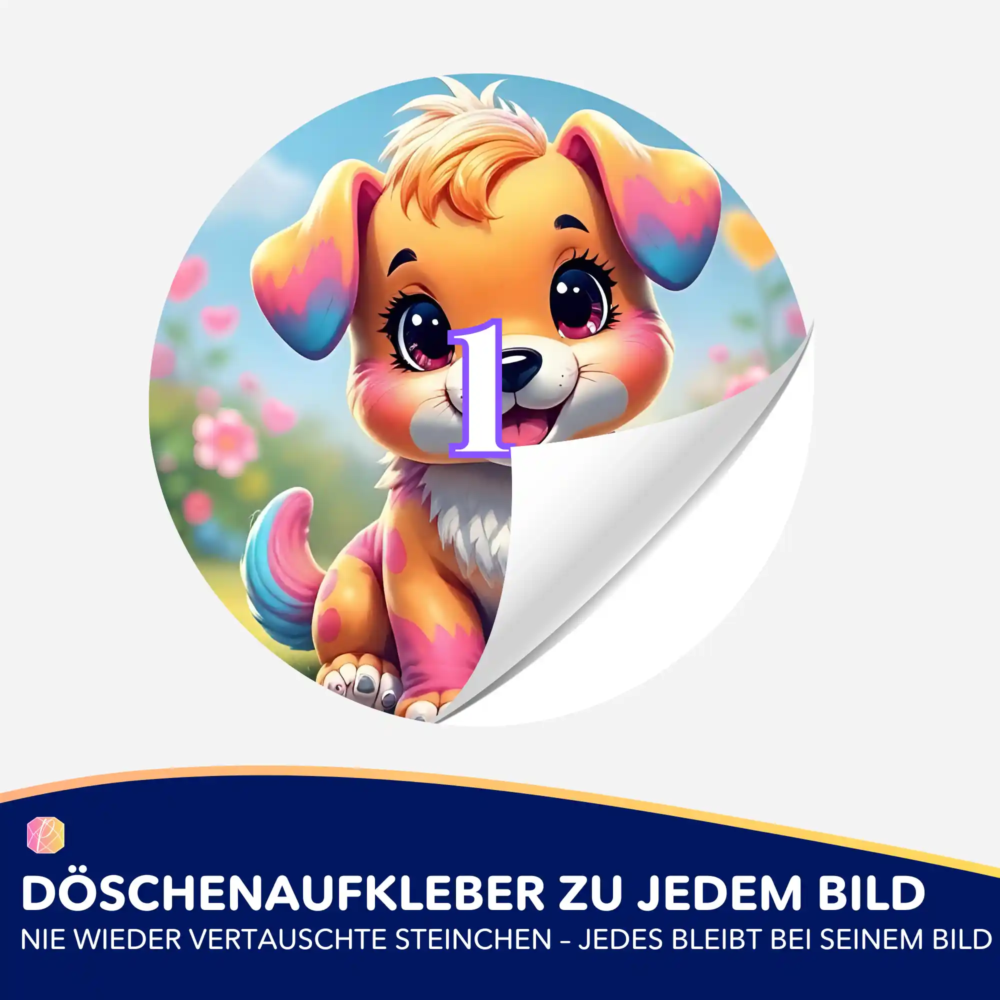 Döschenaufkleber - Puschel - Image 2