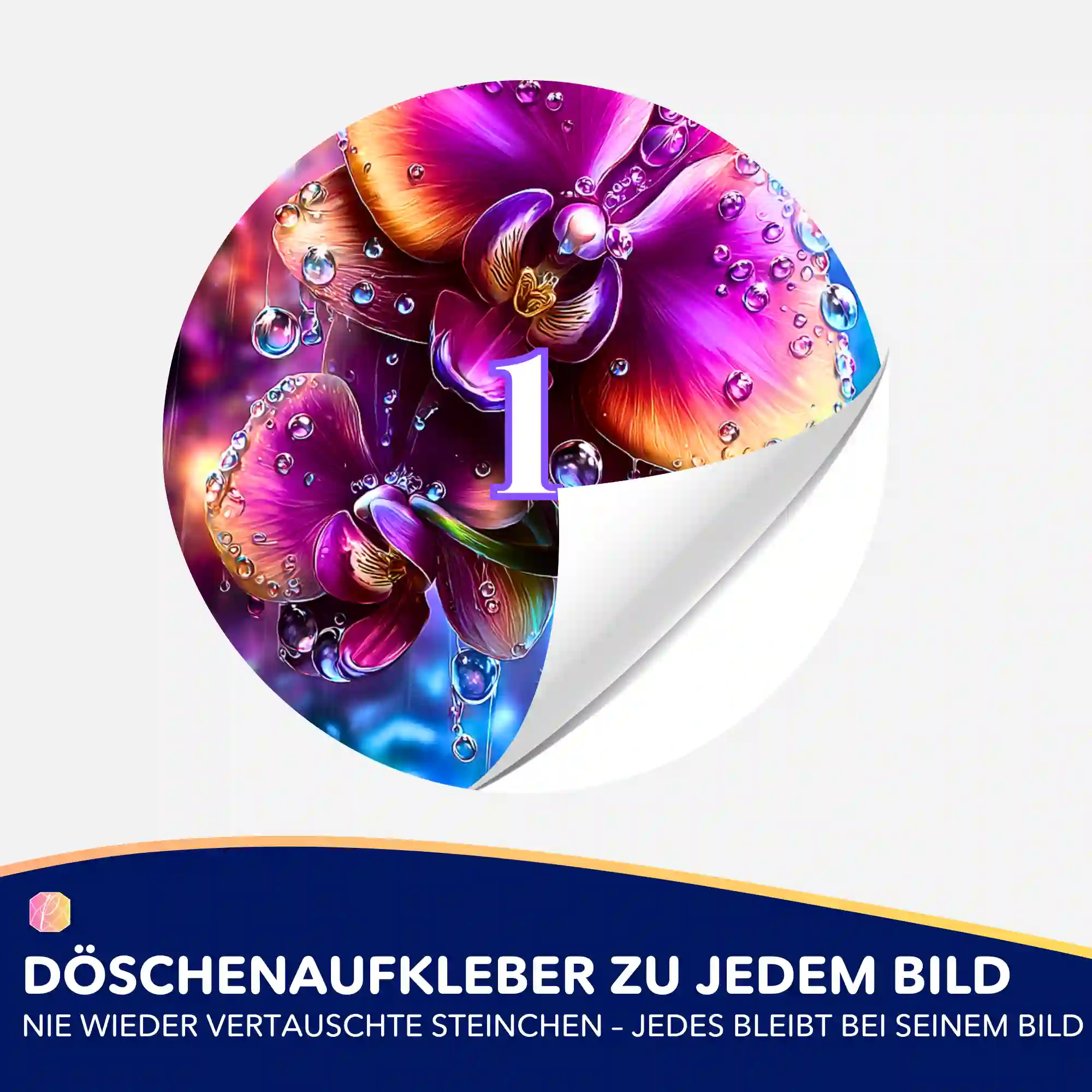 Döschenaufkleber - Regenkuss - Image 2