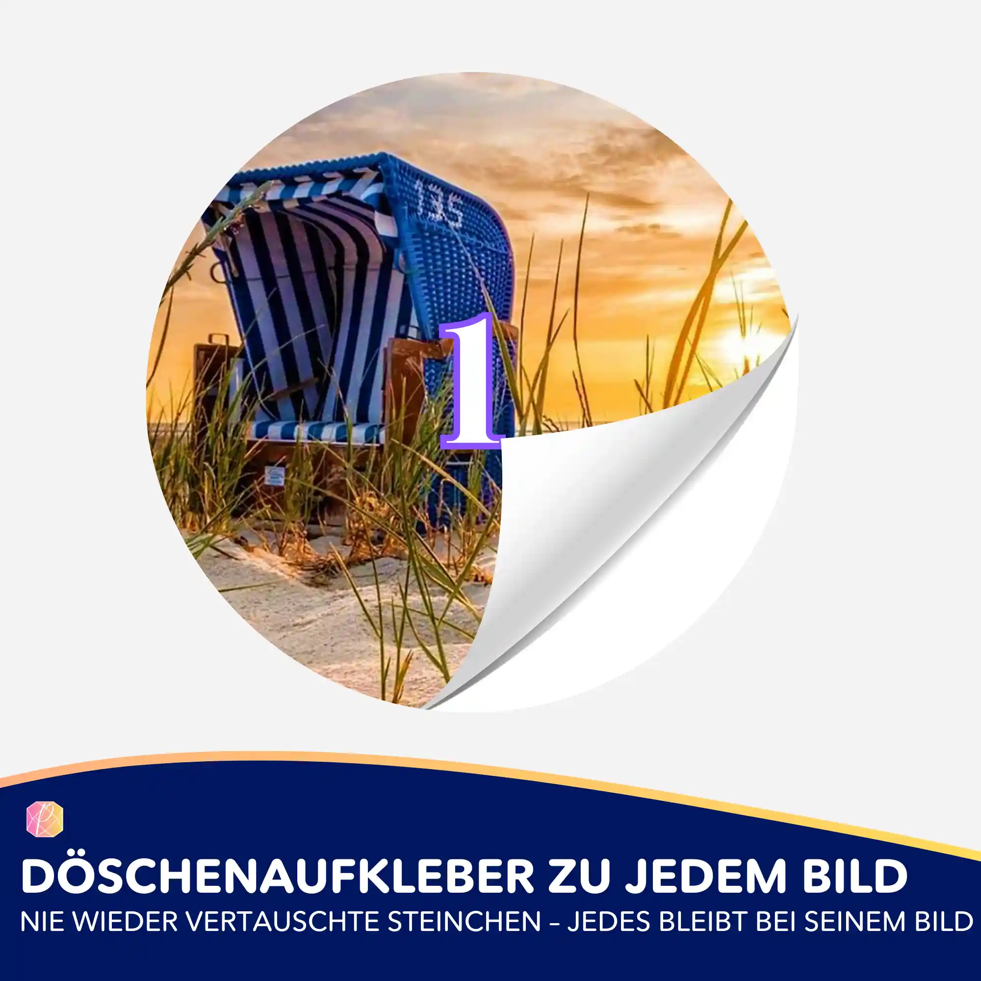 Döschenaufkleber - Relaxtime am Strand - Image 2