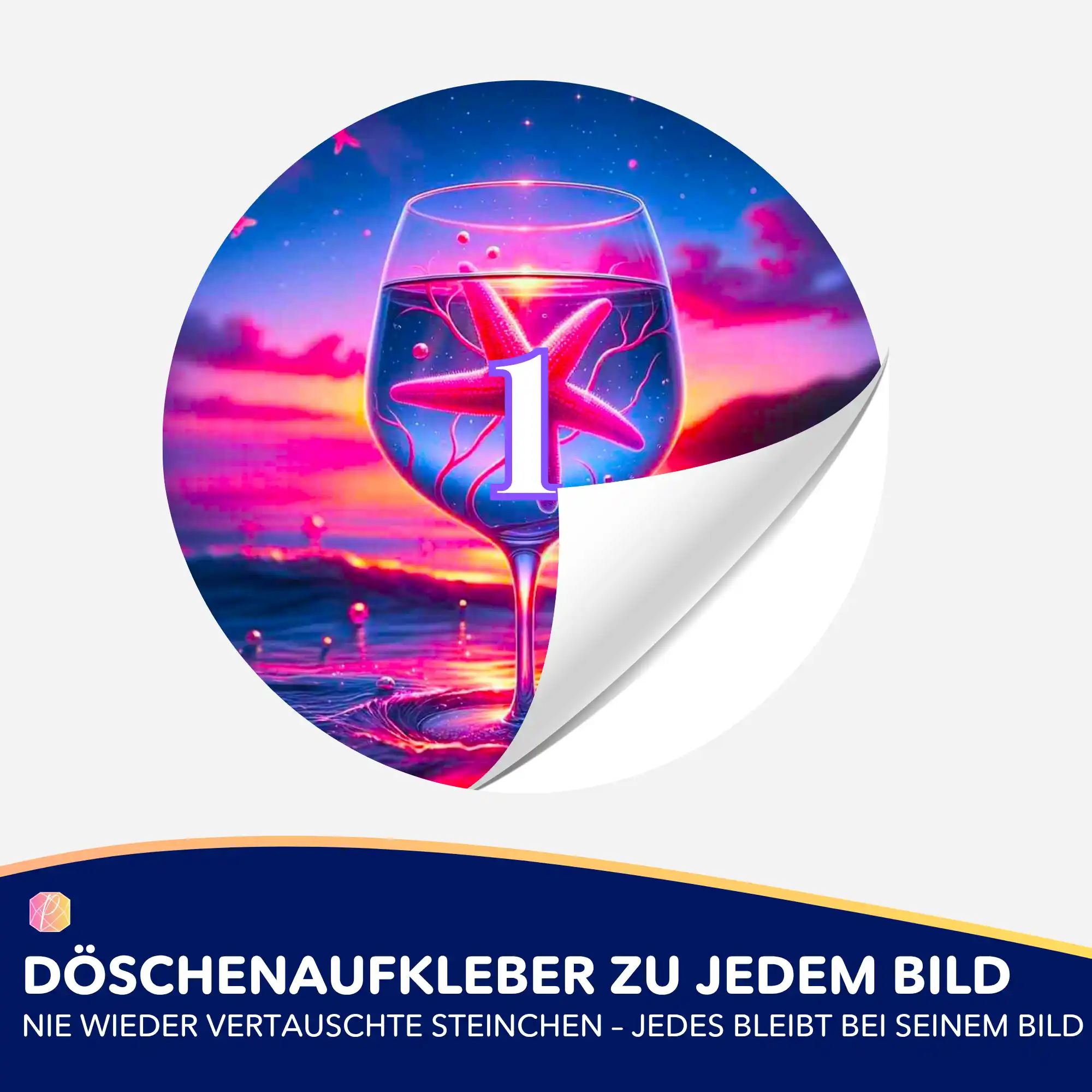 Döschenaufkleber - Seesternzauber - Image 2