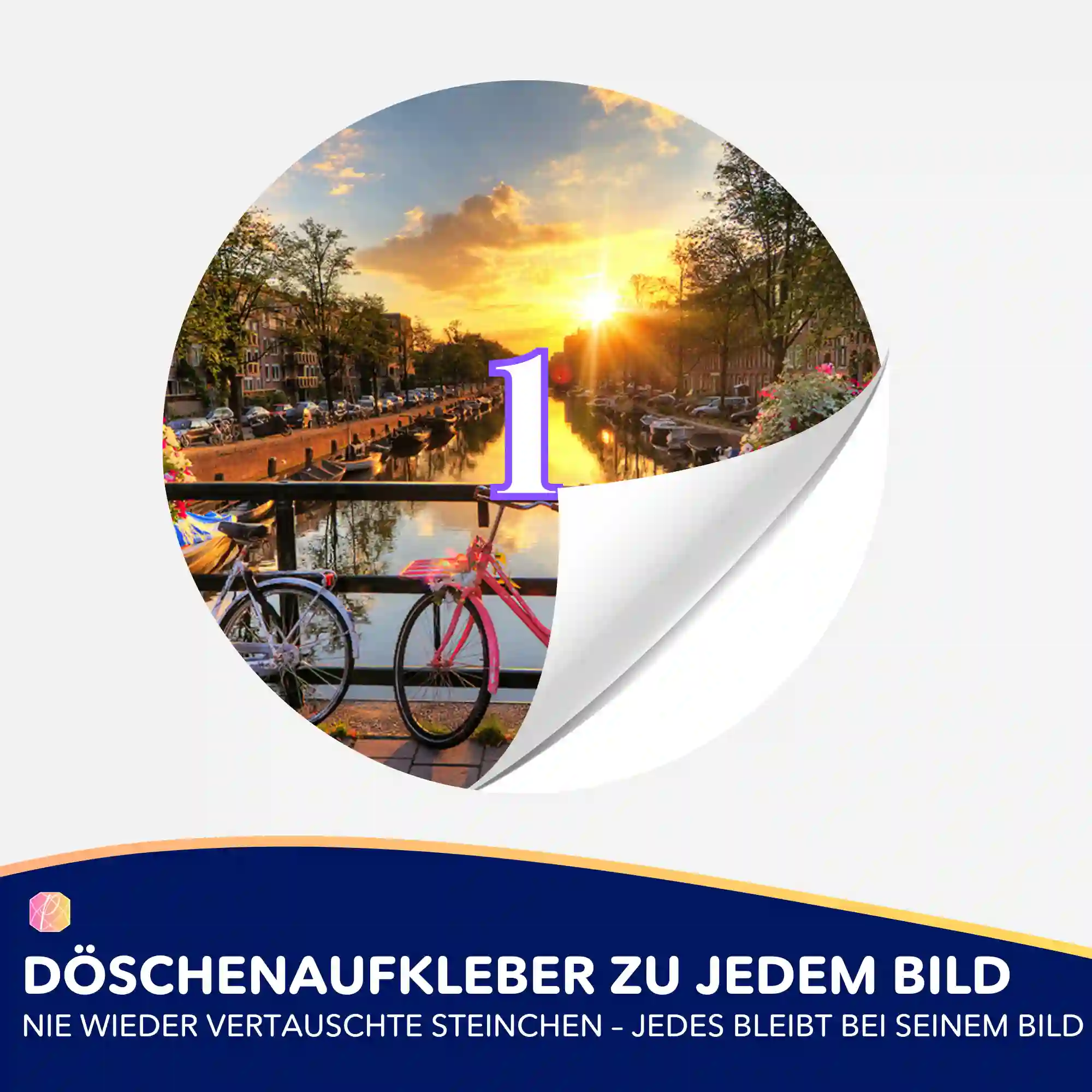 Döschenaufkleber - Sonnenuntergang in Amsterdam - Image 2