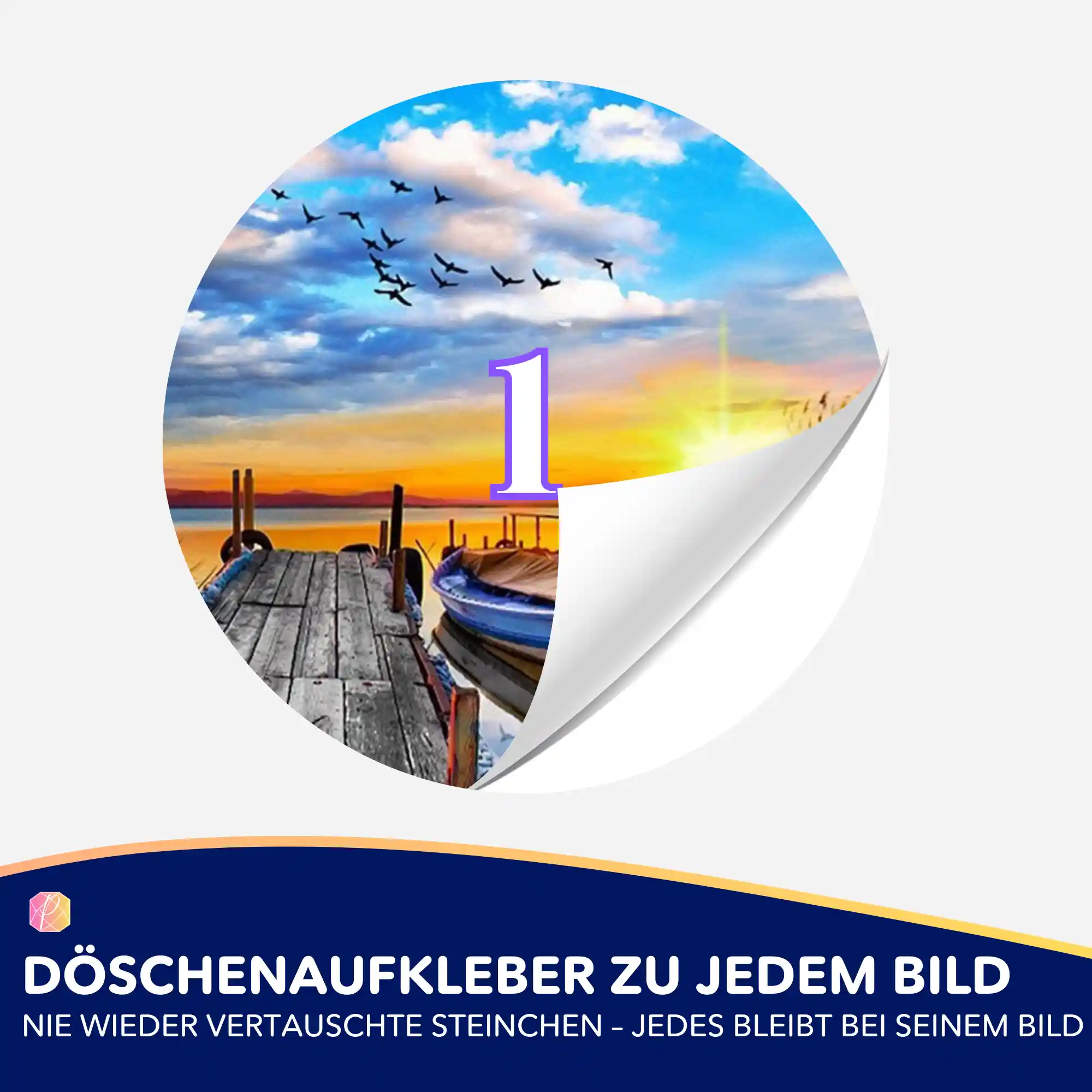 Döschenaufkleber - Sonniger Abend am See - Image 2