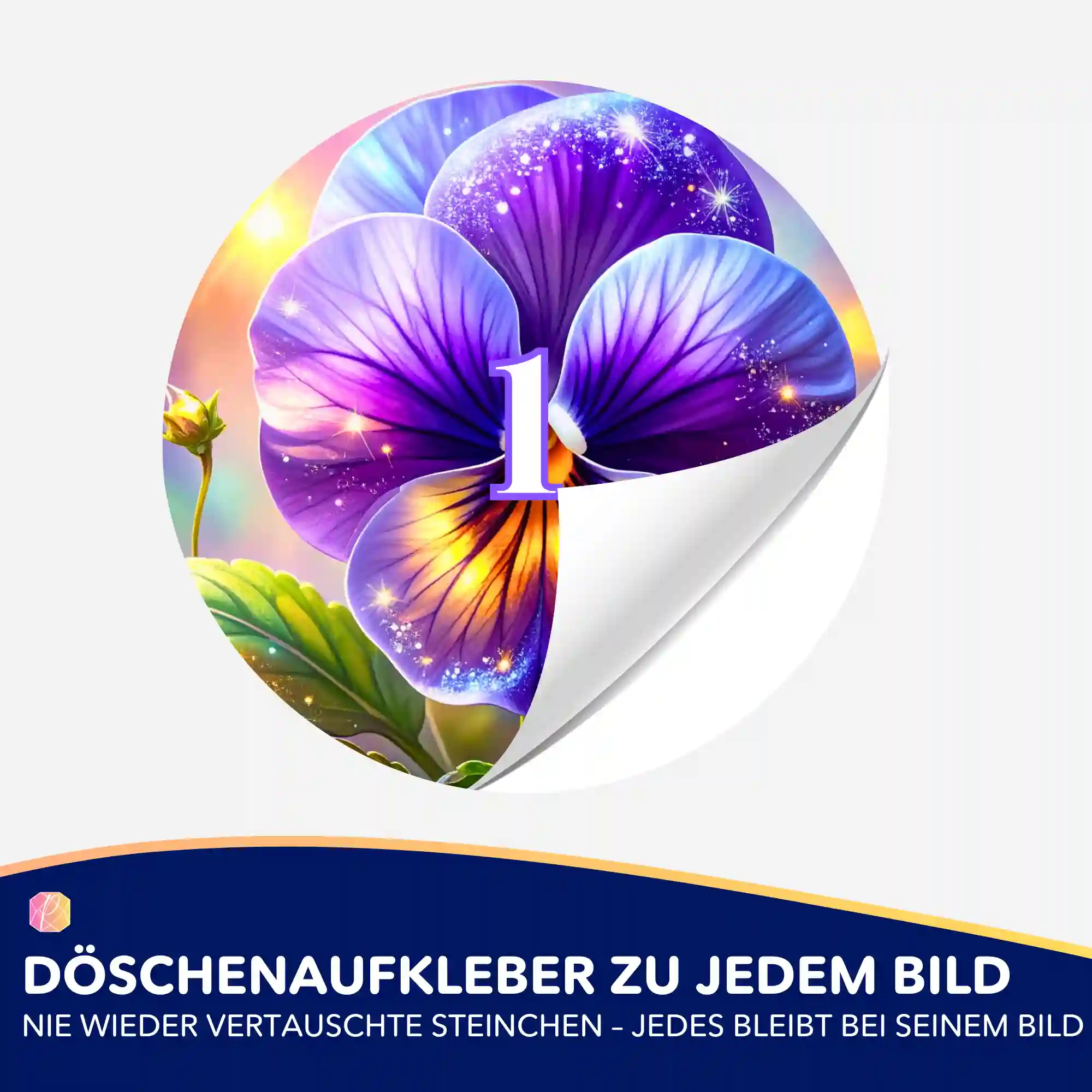 Döschenaufkleber - Sternenveilchen - Image 2