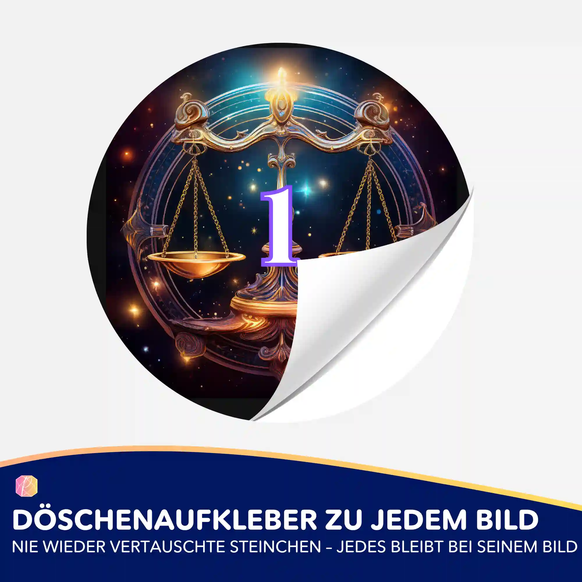 Döschenaufkleber - Sternzeichen Waage "Limited Edition" - Image 2