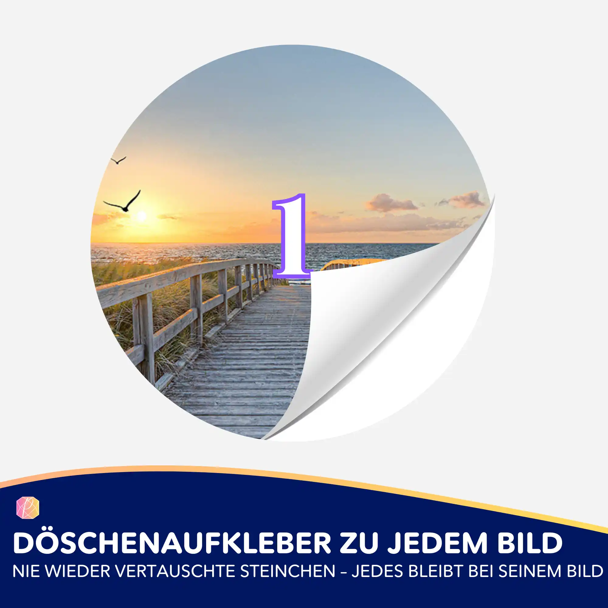 Döschenaufkleber - Strand der Ruhe - Image 2