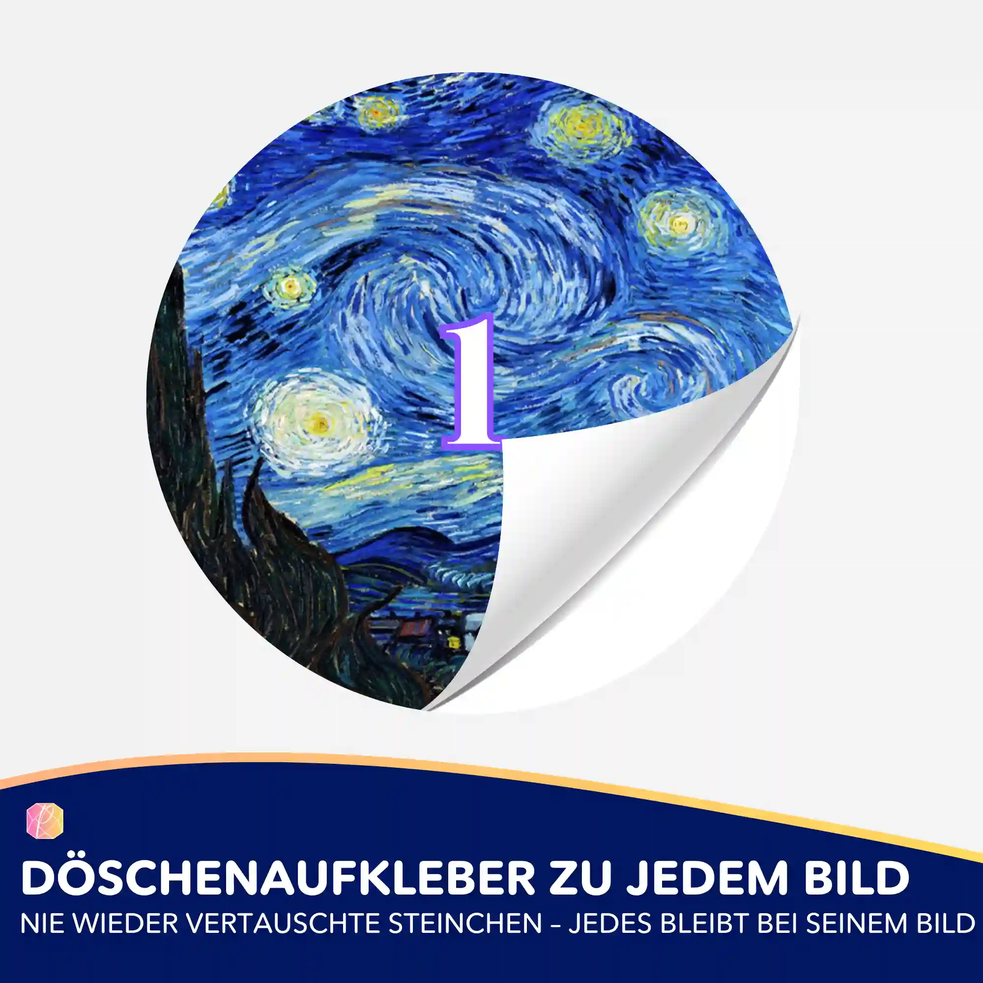 Döschenaufkleber - Van Gogh "Sternennacht" - Image 2