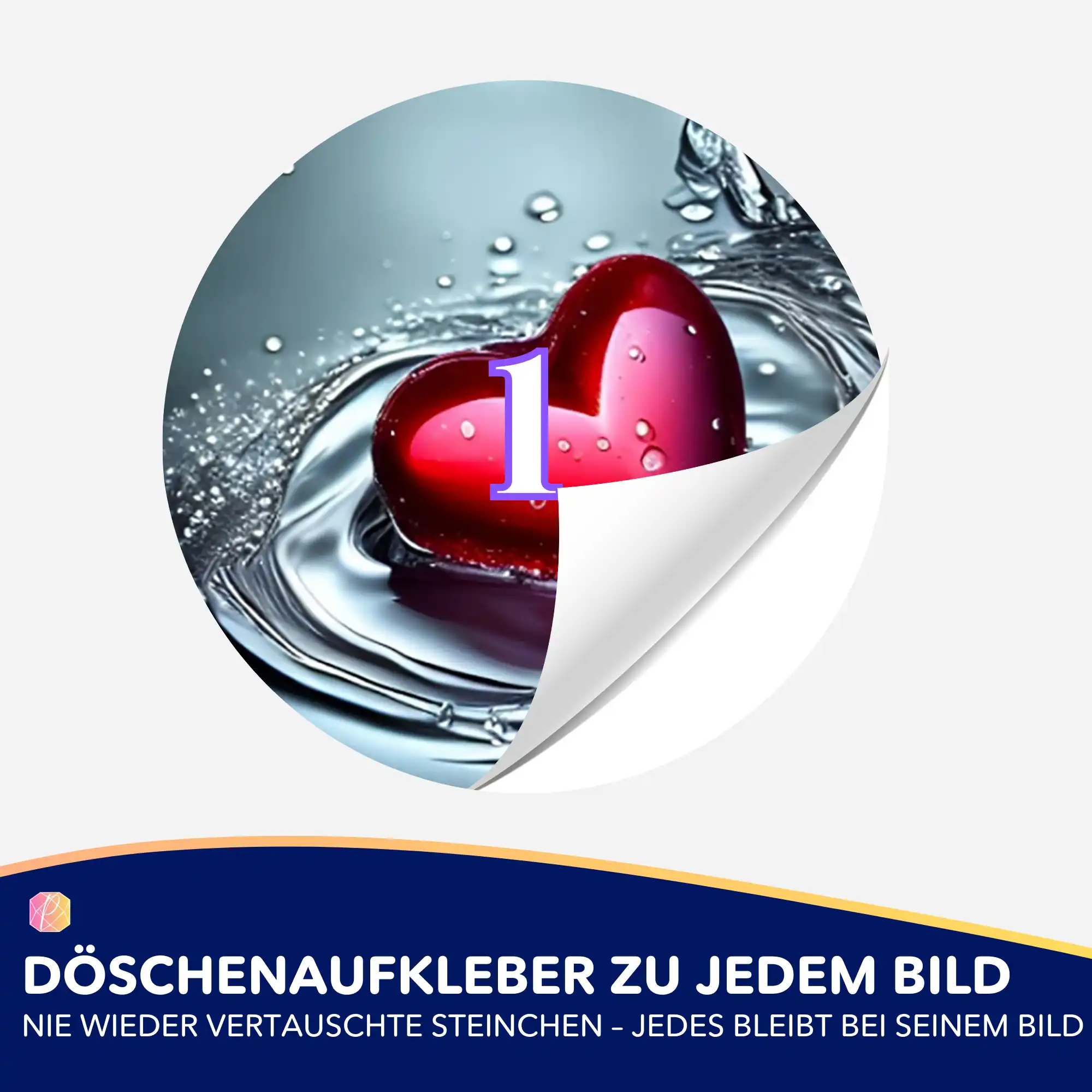 Döschenaufkleber - Waterheart - Image 2
