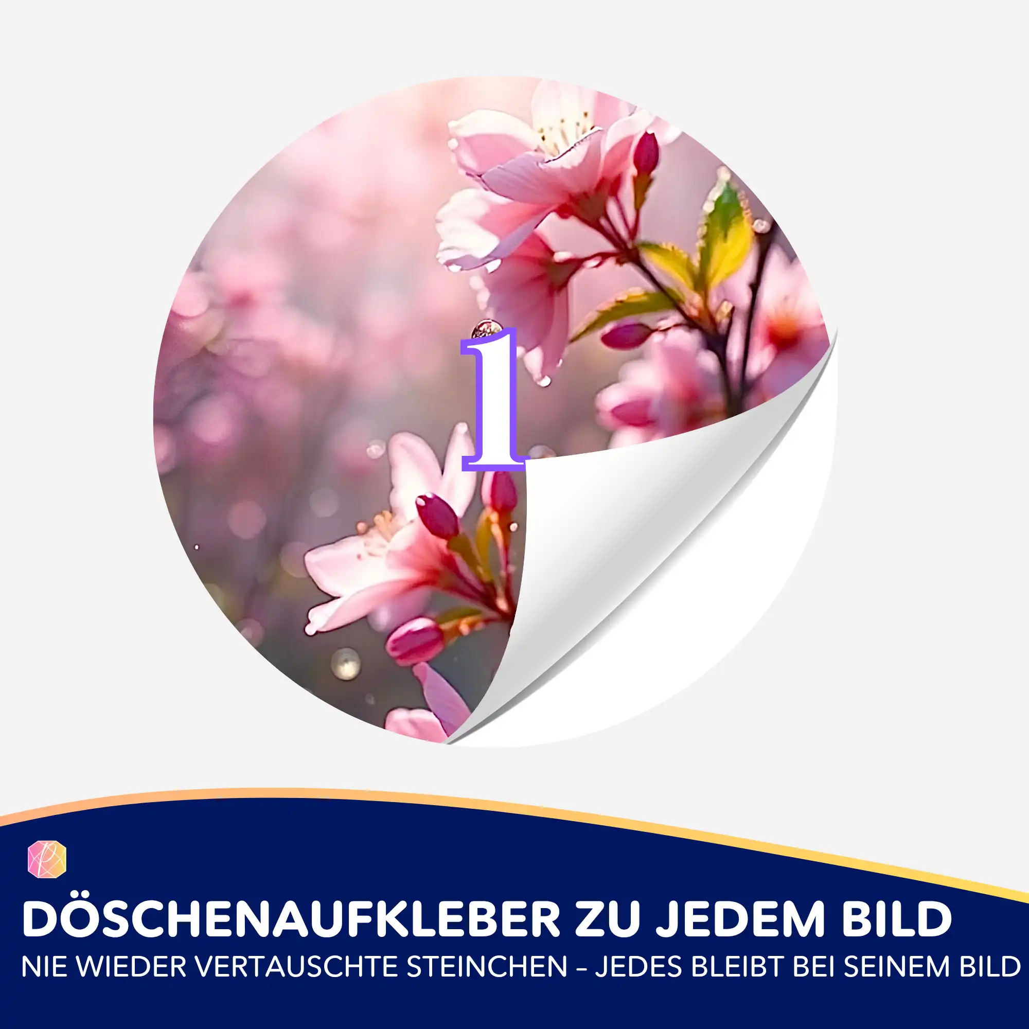 Döschenaufkleber - Zarte Kirschblüten - Image 2
