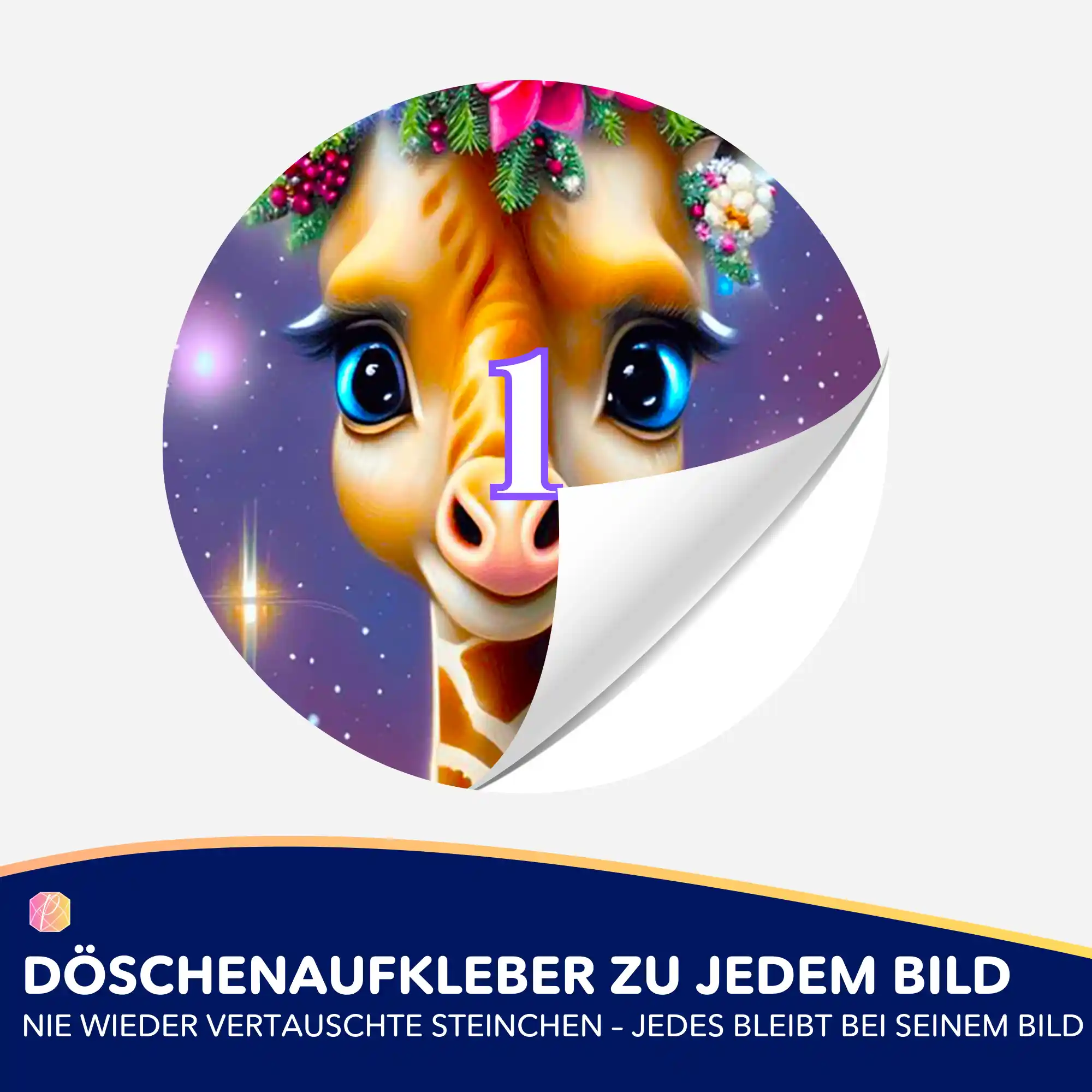 Döschenaufkleber - Zauberhaftes Giraffenbaby - Image 2