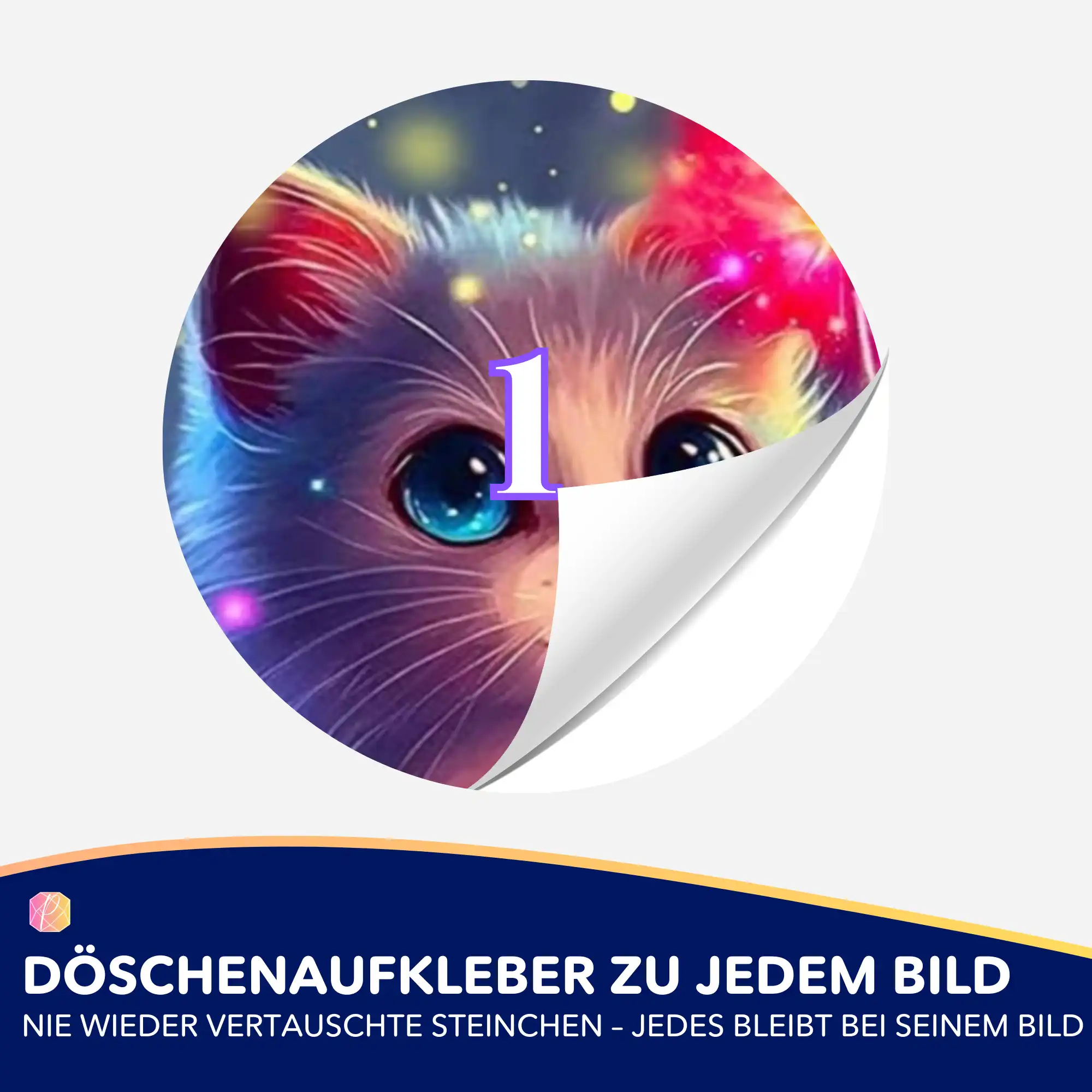 Döschenaufkleber - Zauberkätzchen - Image 2