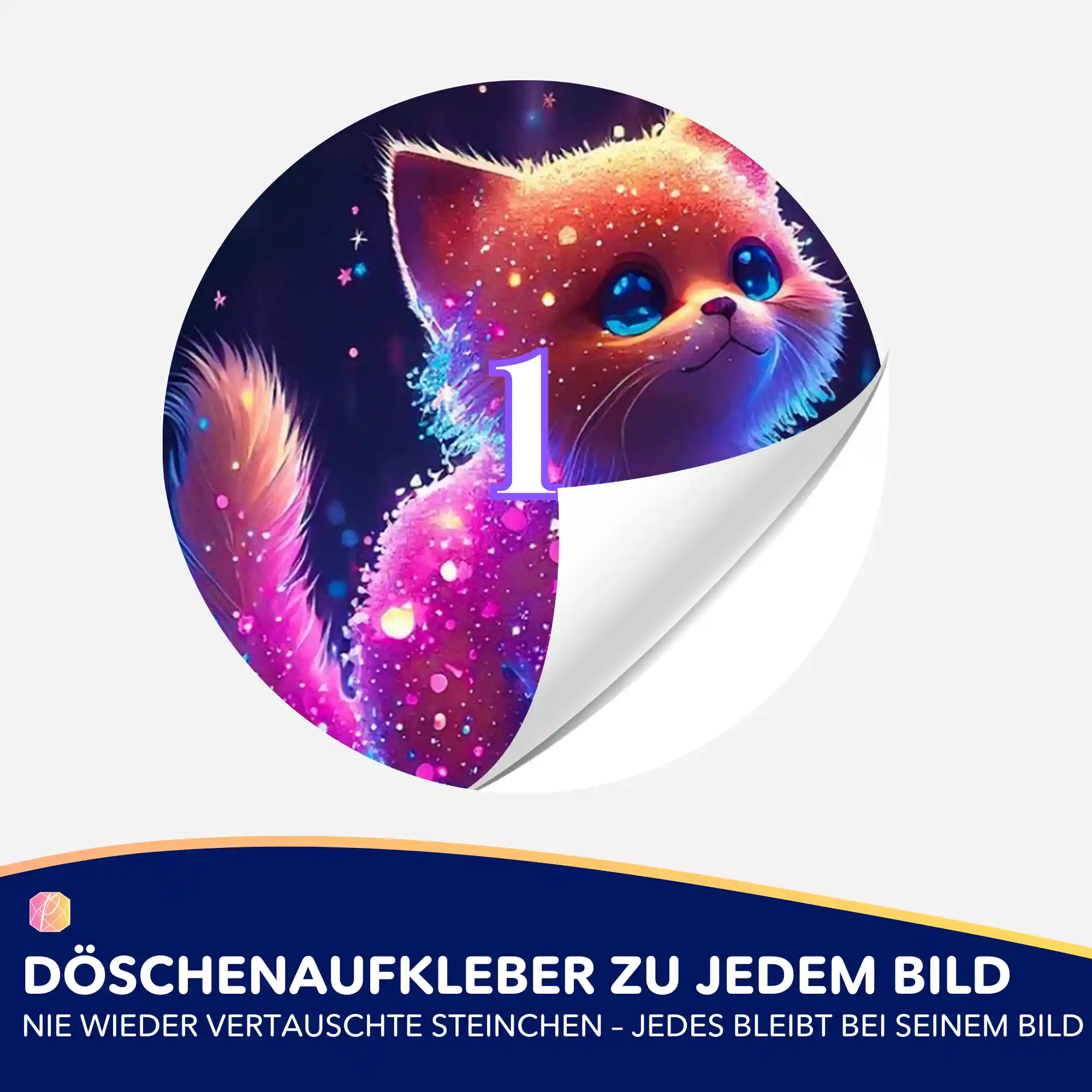 Döschenaufkleber - Zuckerkätzchen - Image 2