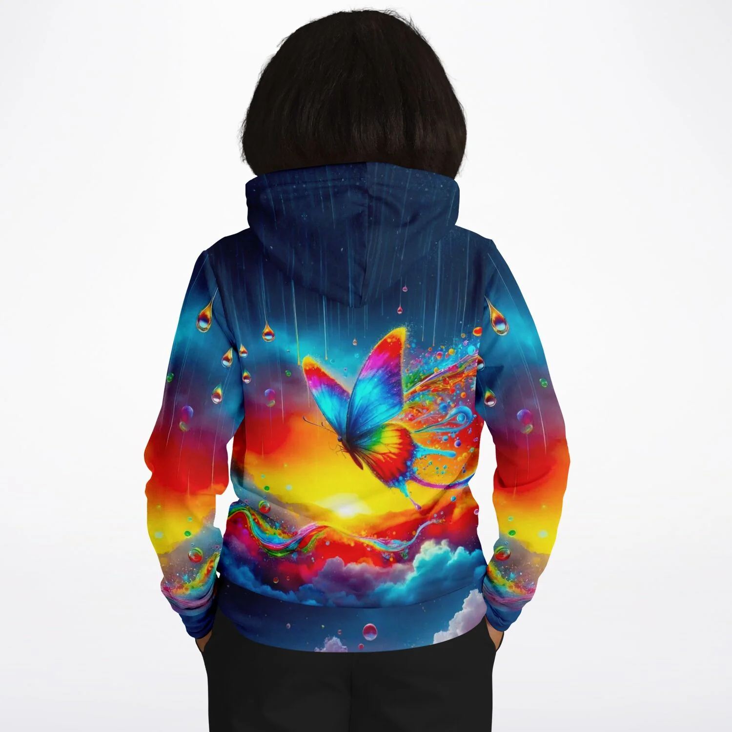 Dreamer Hoodie - 100 Farben Special - Schmetterlinge im Regenbogenfluss - Image 7