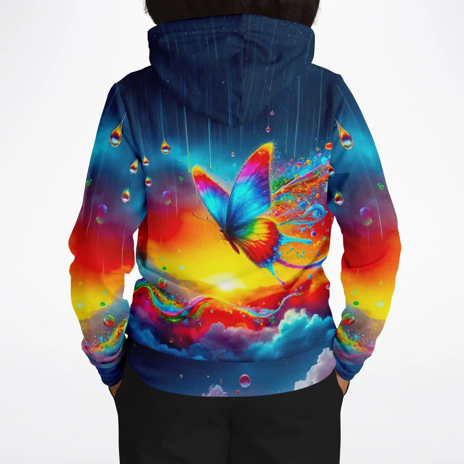 Dreamer Hoodie - 100 Farben Special - Schmetterlinge im Regenbogenfluss - Image 8