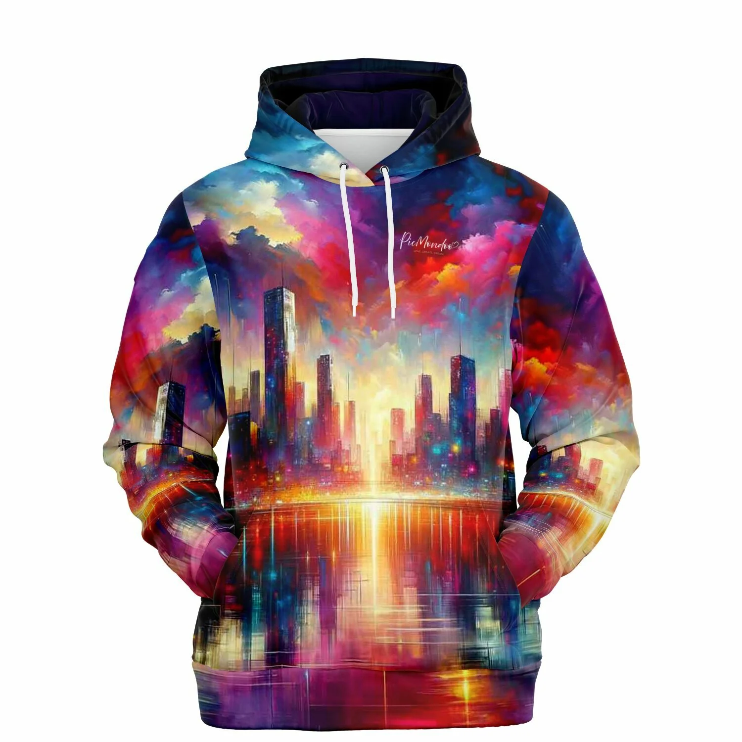 Dreamer Hoodie - Abstrakte Skyline "Limited Edition"