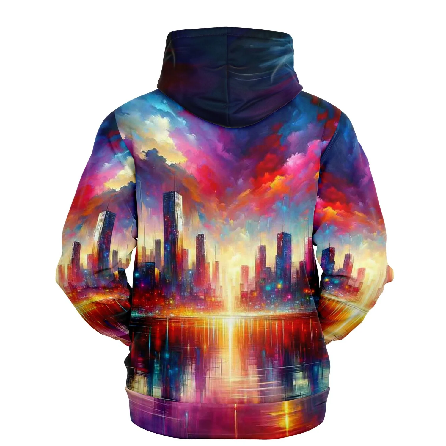 Dreamer Hoodie - Abstrakte Skyline "Limited Edition" - Image 2