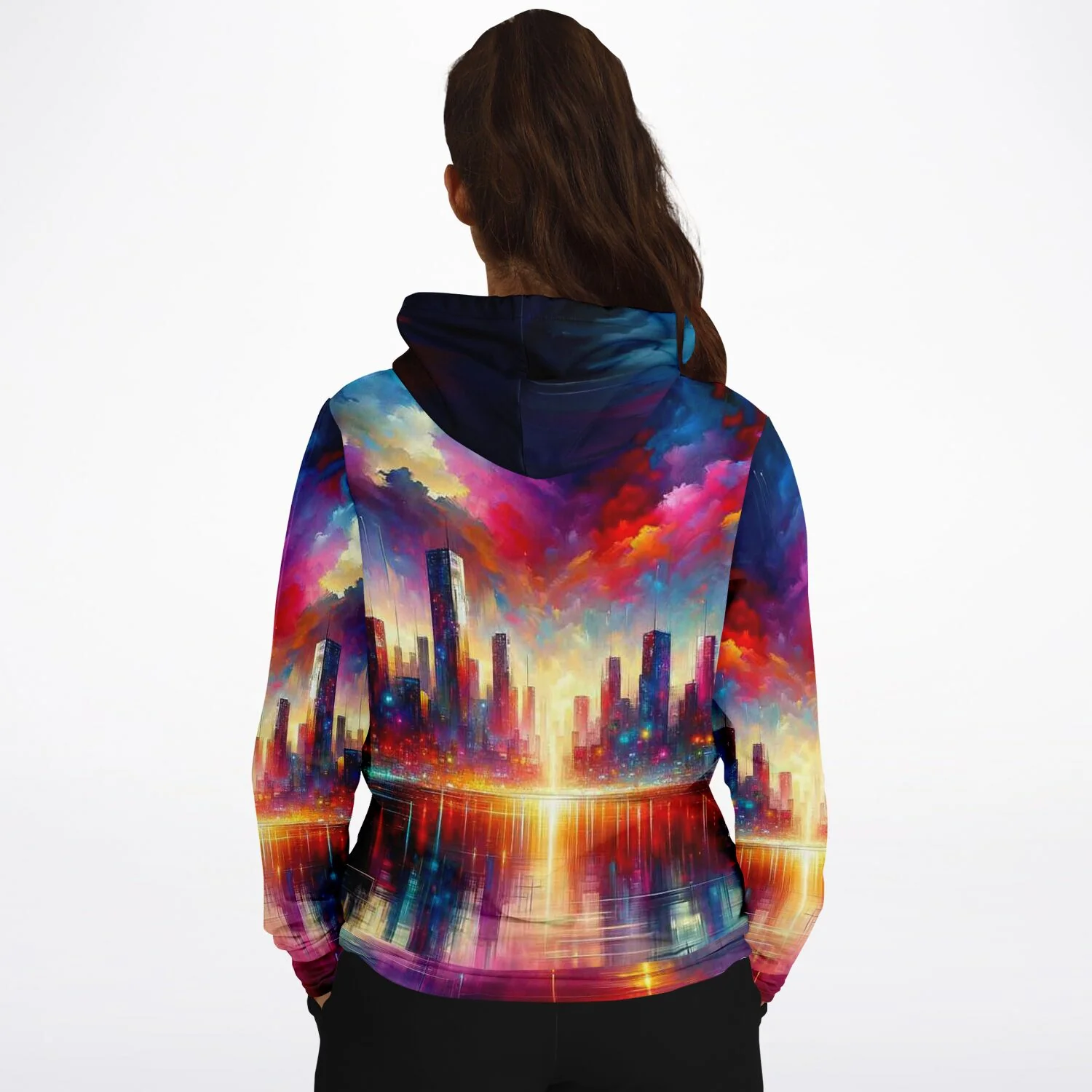 Dreamer Hoodie - Abstrakte Skyline "Limited Edition" - Image 3