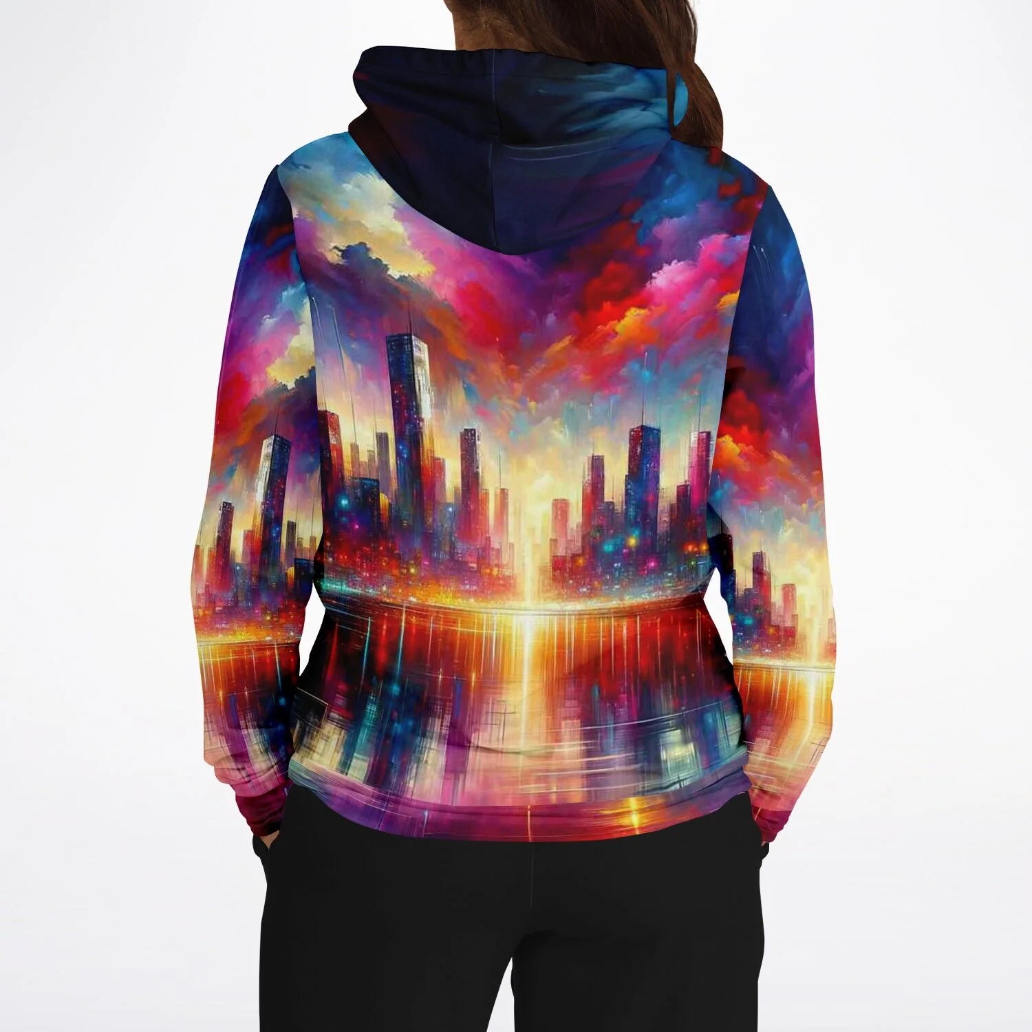 Dreamer Hoodie - Abstrakte Skyline "Limited Edition" - Image 4