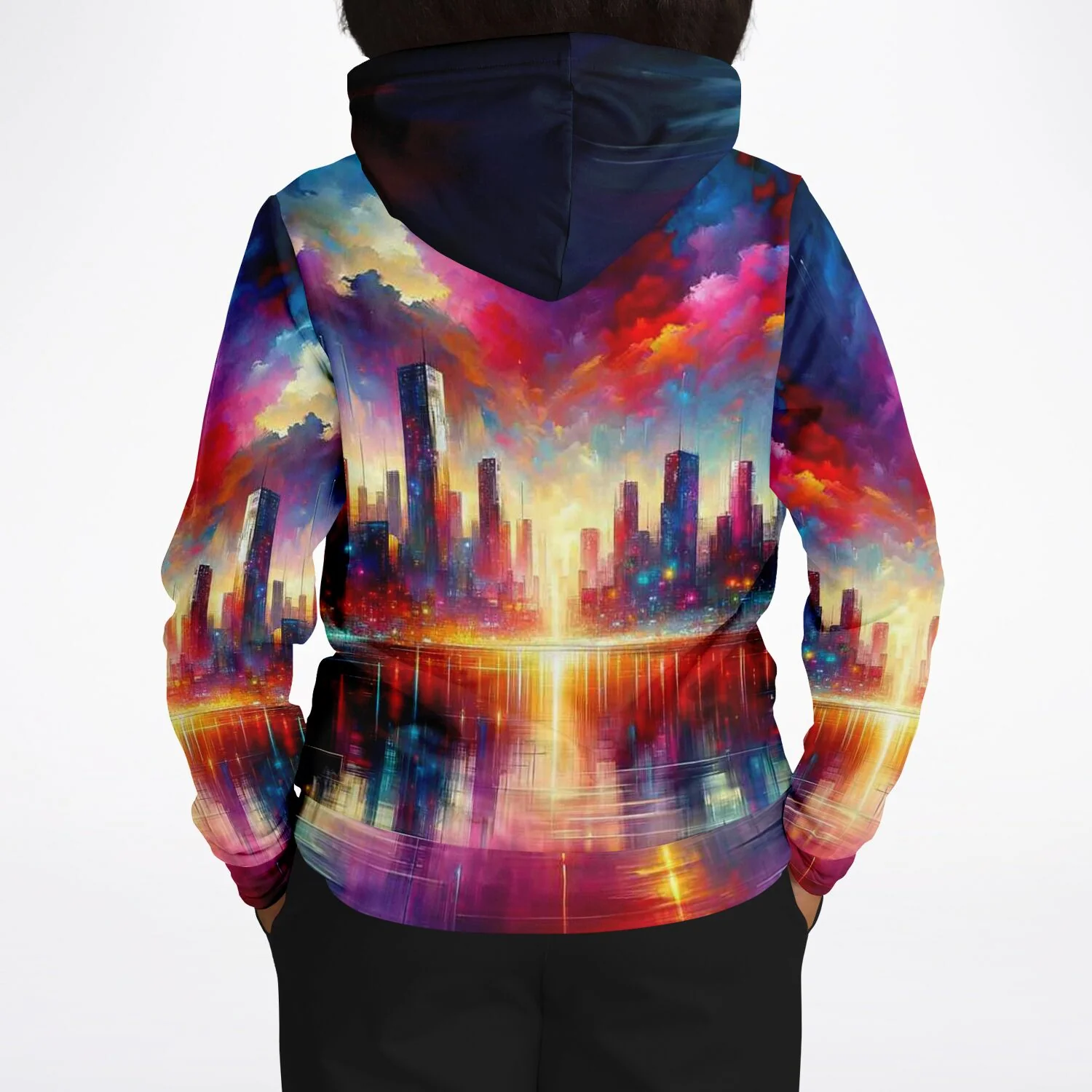 Dreamer Hoodie - Abstrakte Skyline "Limited Edition" - Image 8