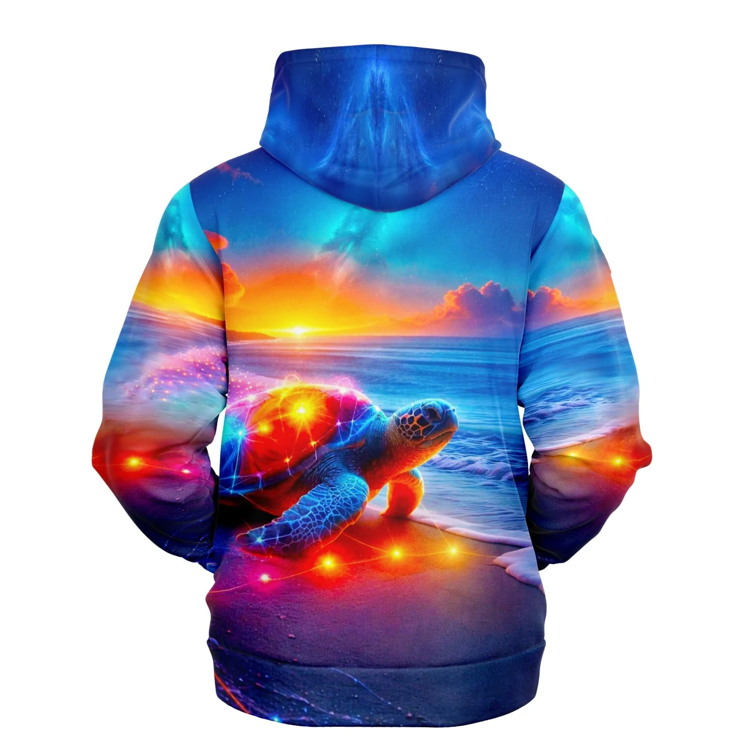 Dreamer Hoodie - Colorful sparkling Turtle - Image 2