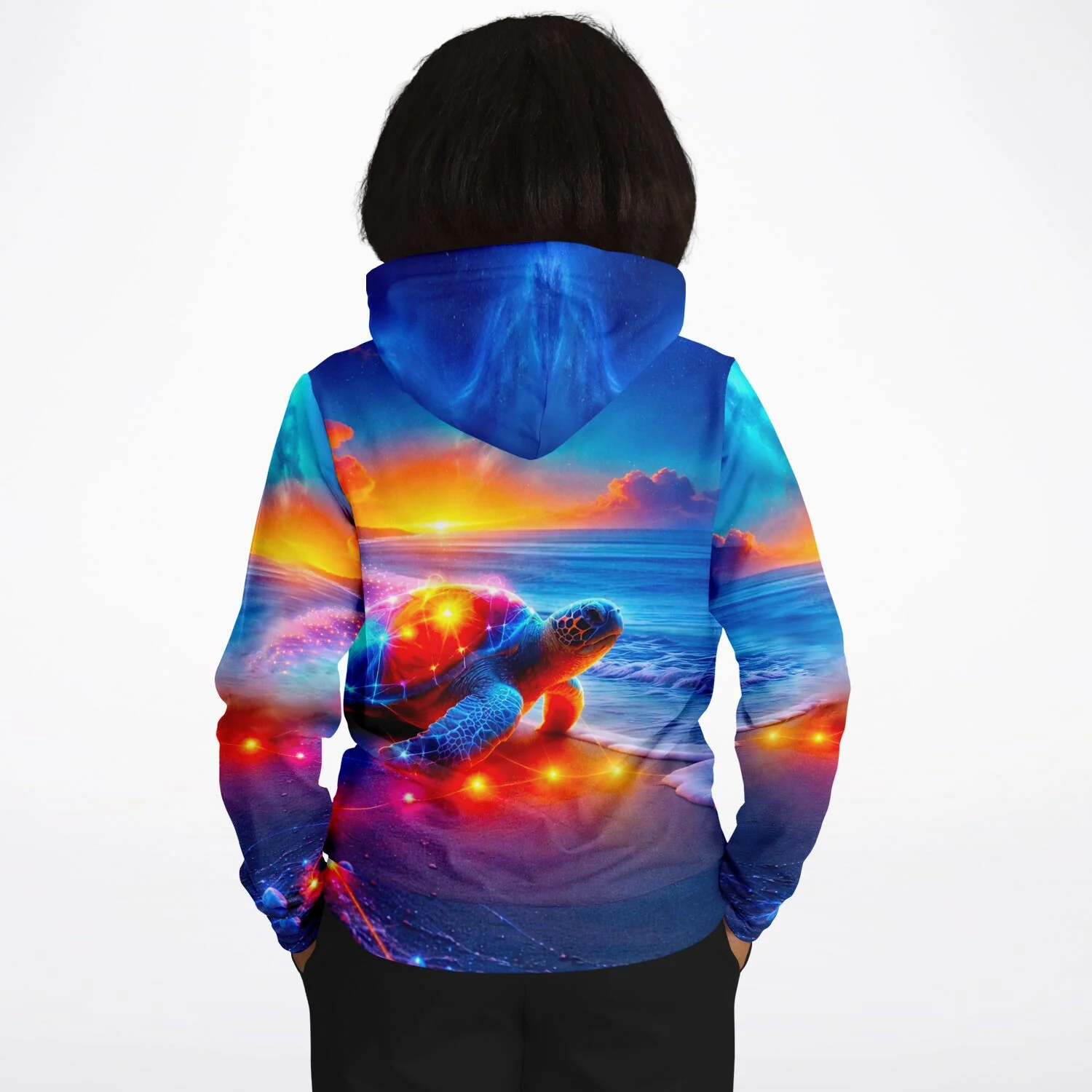 Dreamer Hoodie - Colorful sparkling Turtle - Image 7