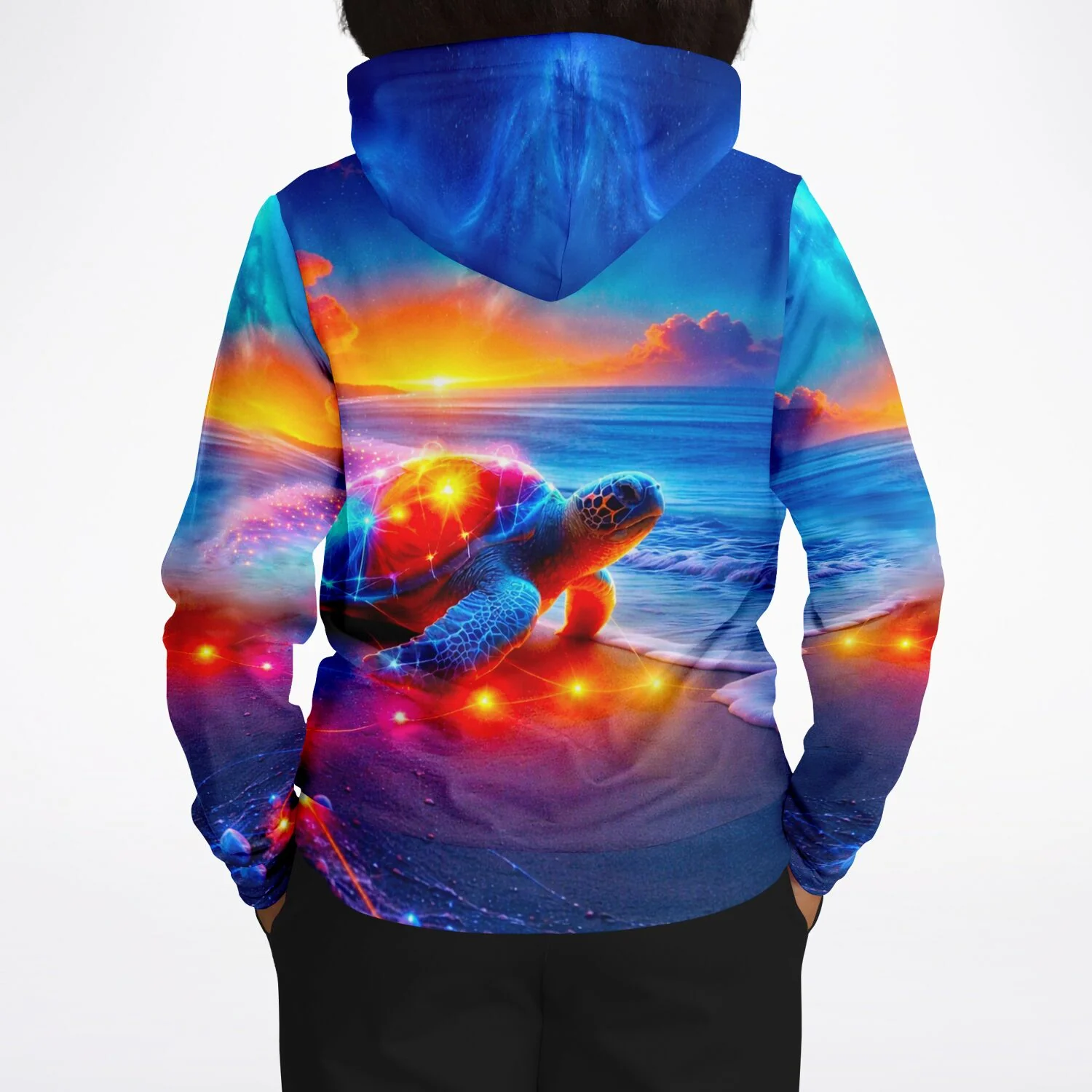Dreamer Hoodie - Colorful sparkling Turtle - Image 8