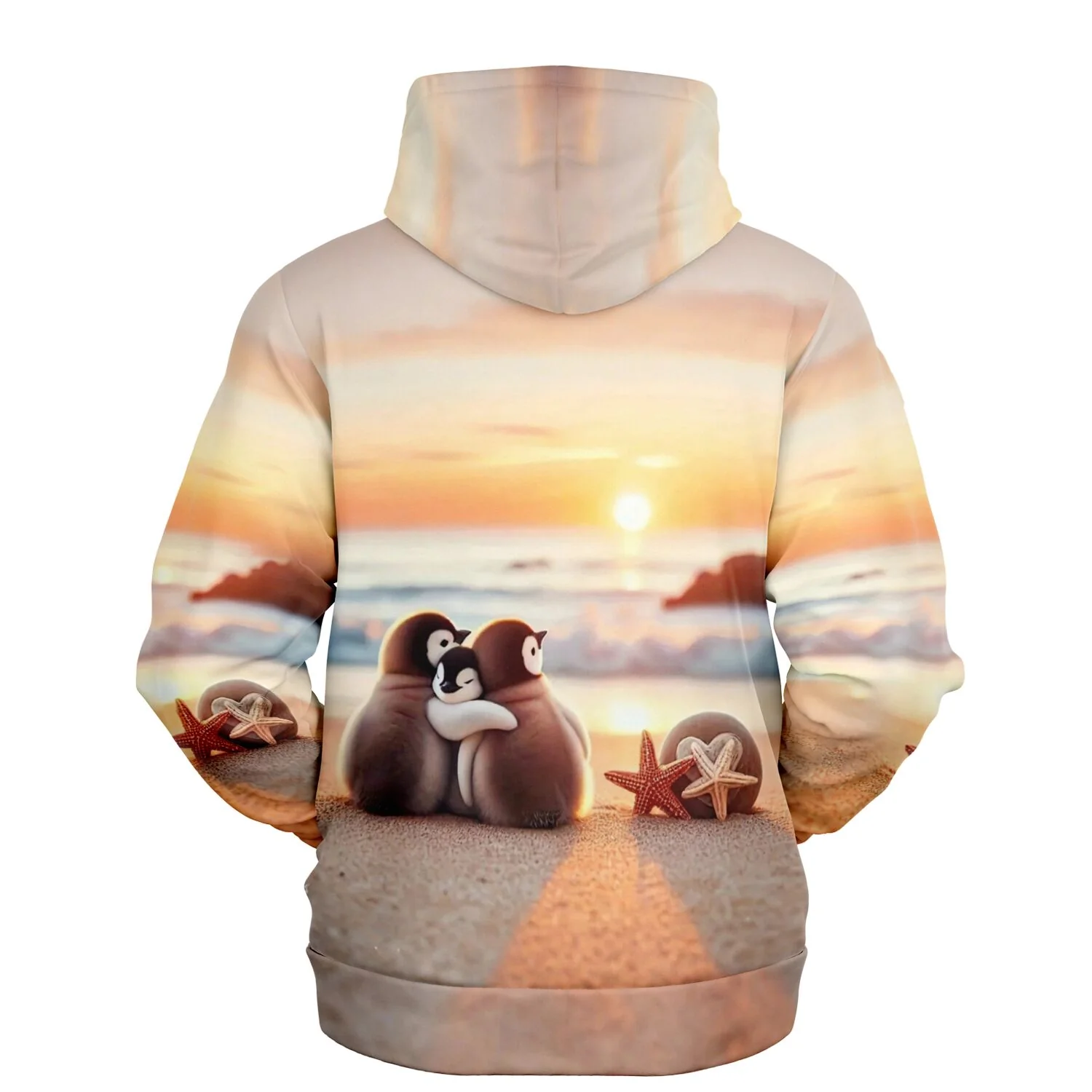 Dreamer Hoodie - Happy Family am Strand - Image 2