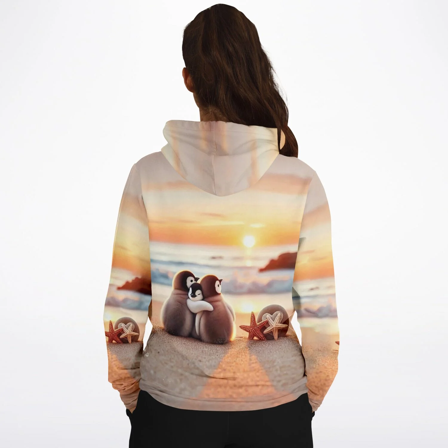 Dreamer Hoodie - Happy Family am Strand - Image 3