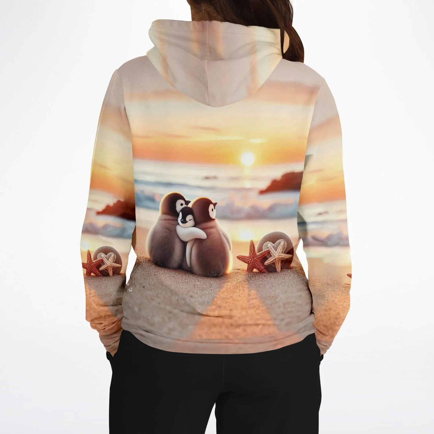 Dreamer Hoodie - Happy Family am Strand - Image 4